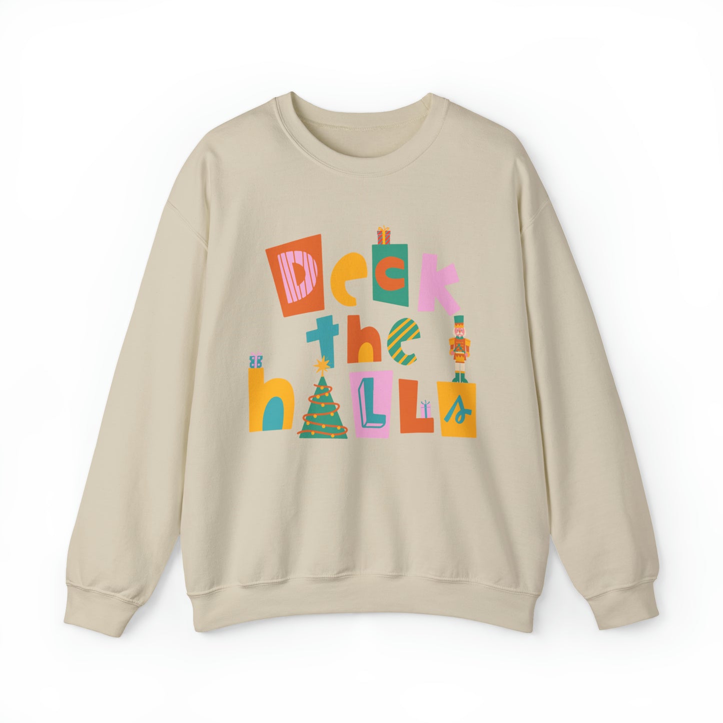 Deck the halls with the very merry Christmas nutcracker crewneck Sweatshirt