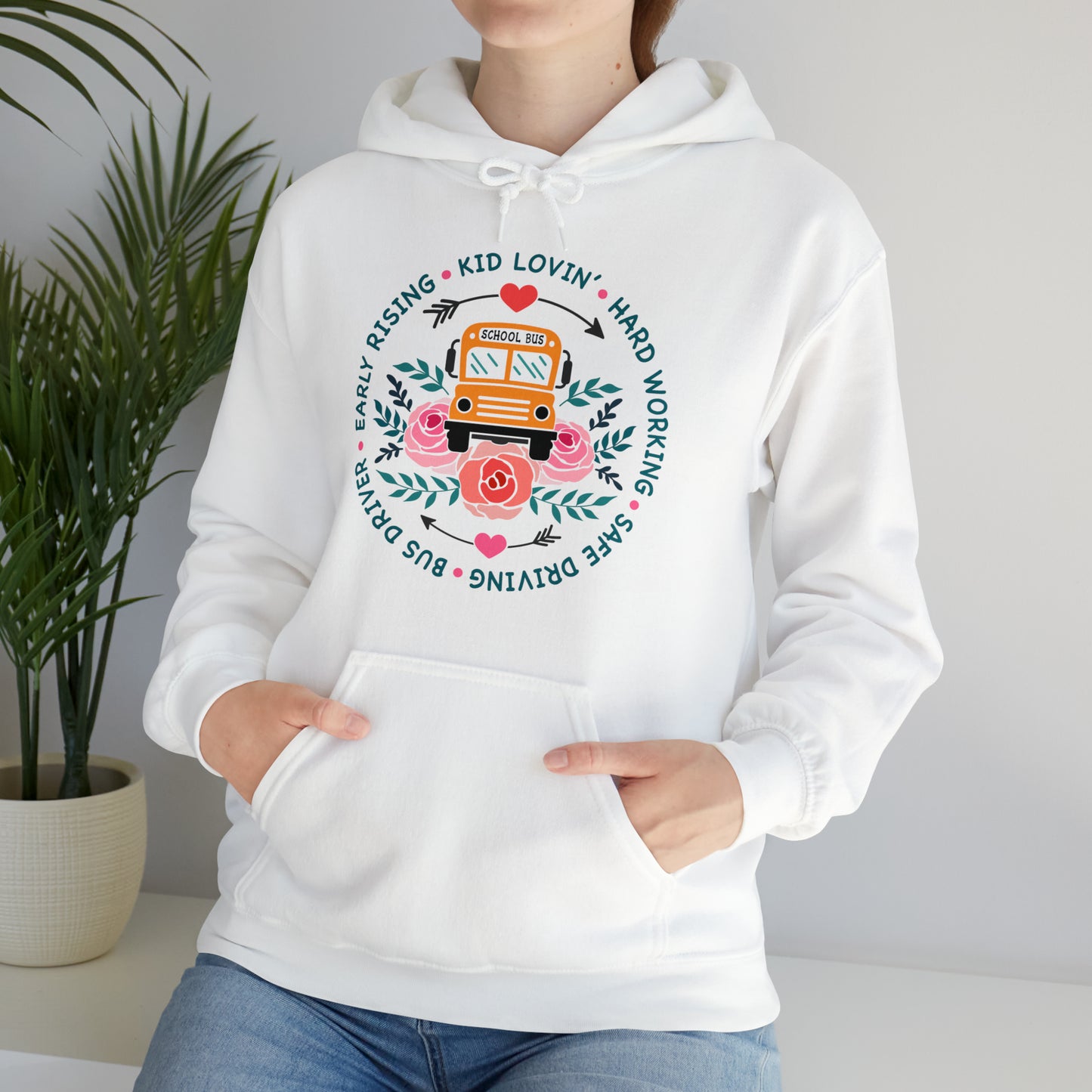 SCHOOL BUS DRIVER hoodie Unisex Heavy Blend™ Hooded Sweatshirt