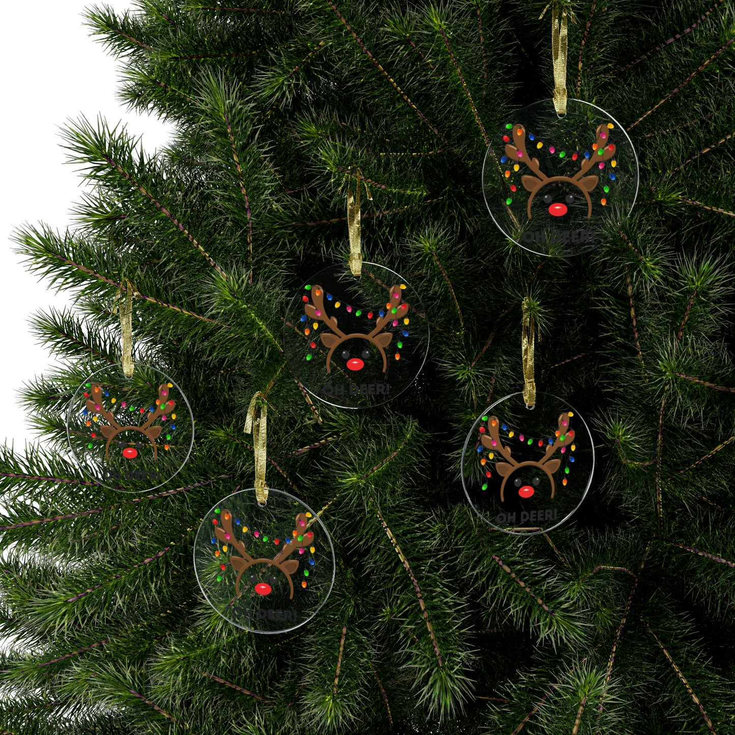 CHRISTMAS REINDEER ORNAMENT Rudolph