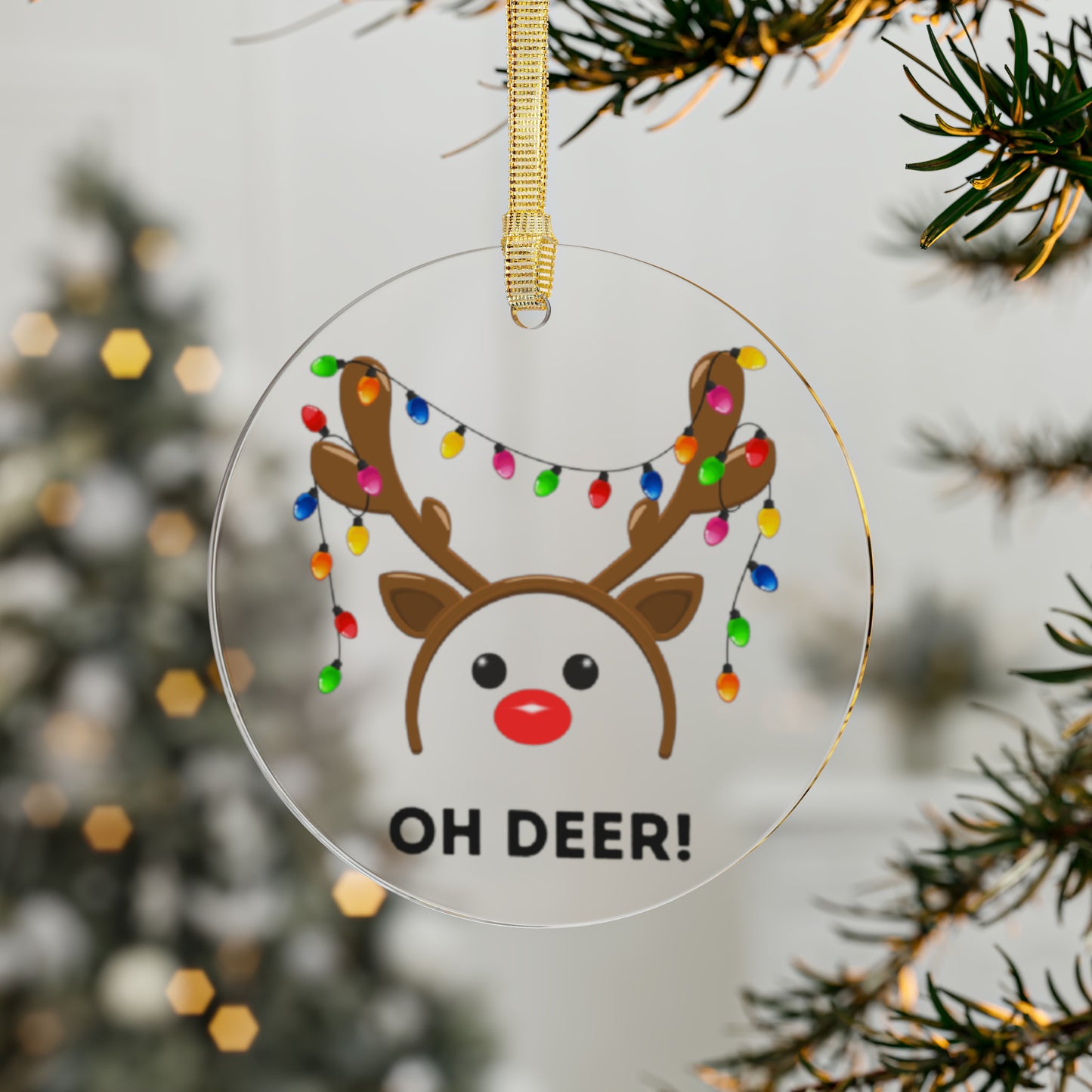 CHRISTMAS REINDEER ORNAMENT Rudolph
