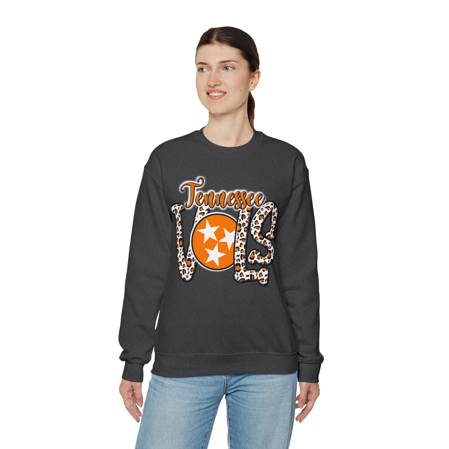 Tennessee Volunteers Leopard Crewneck Sweatshirt