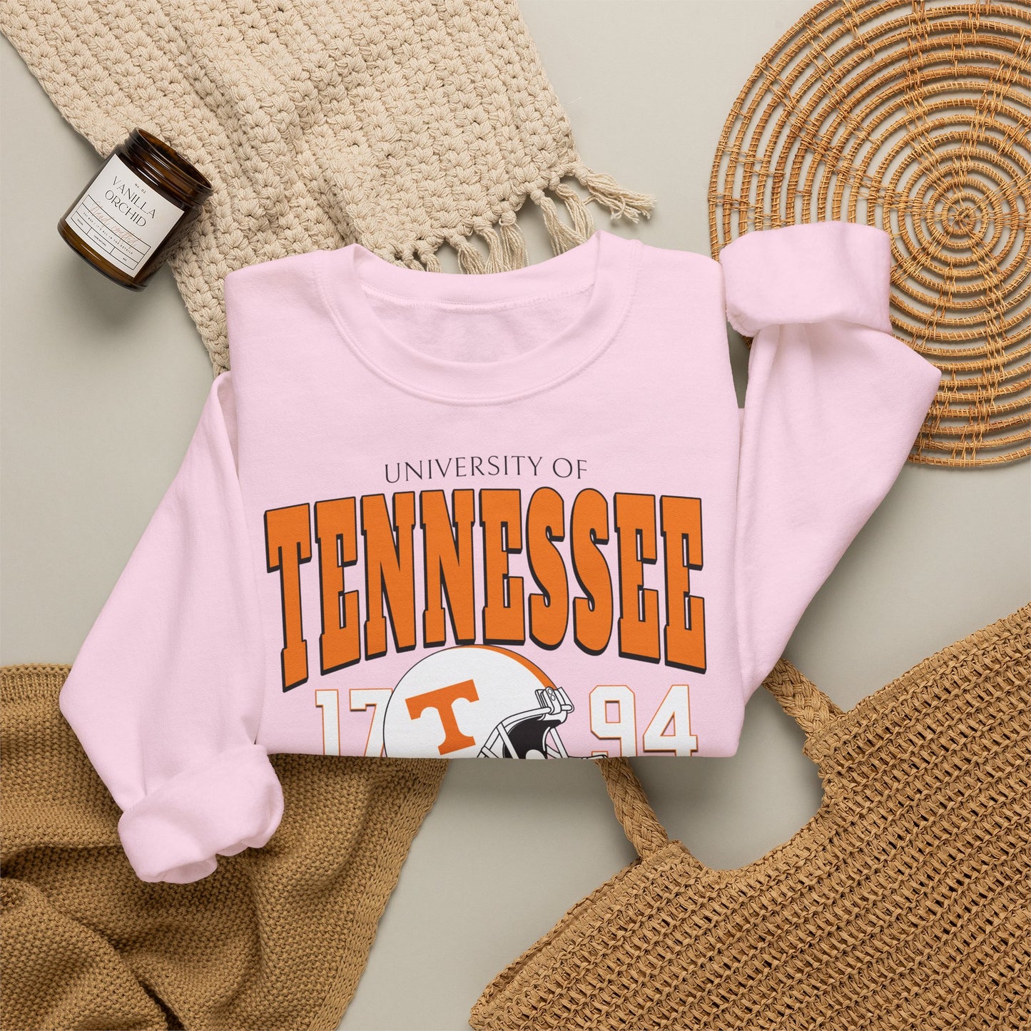 Tennessee Vintage Crewneck Sweatshirt — University Volunteers Football Pullover