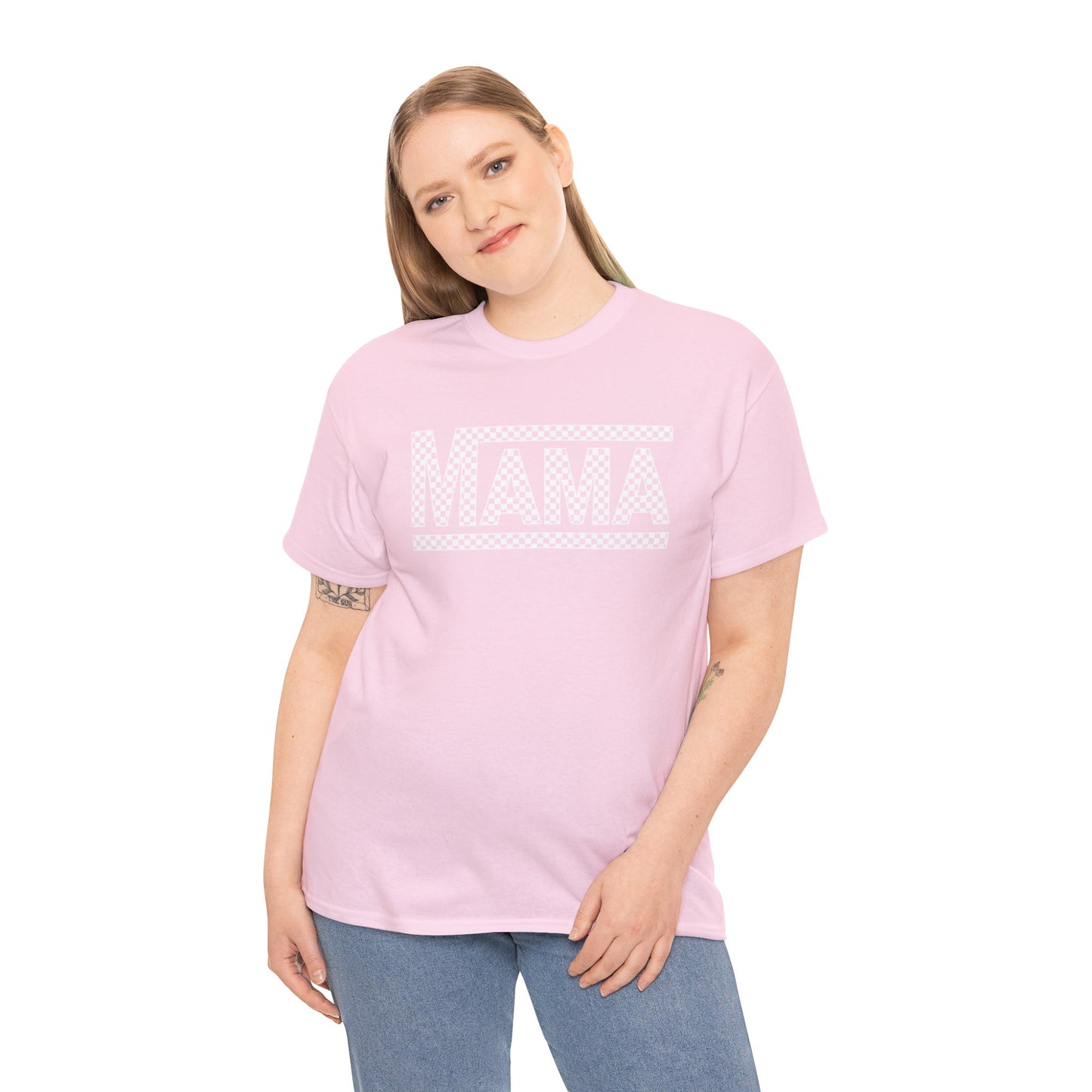 MAMA CHECKERED t-shirt Heavy Cotton