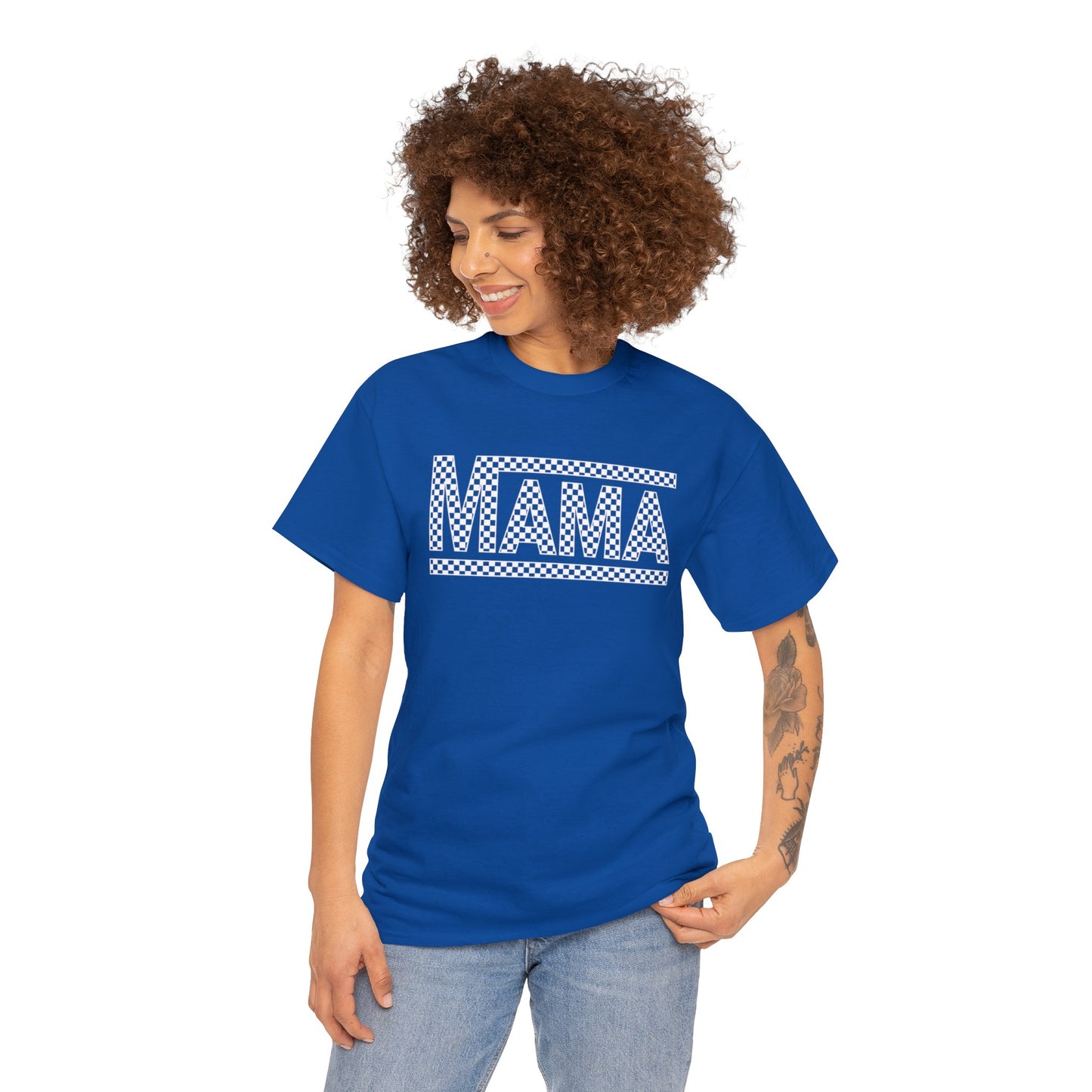 MAMA CHECKERED t-shirt Heavy Cotton