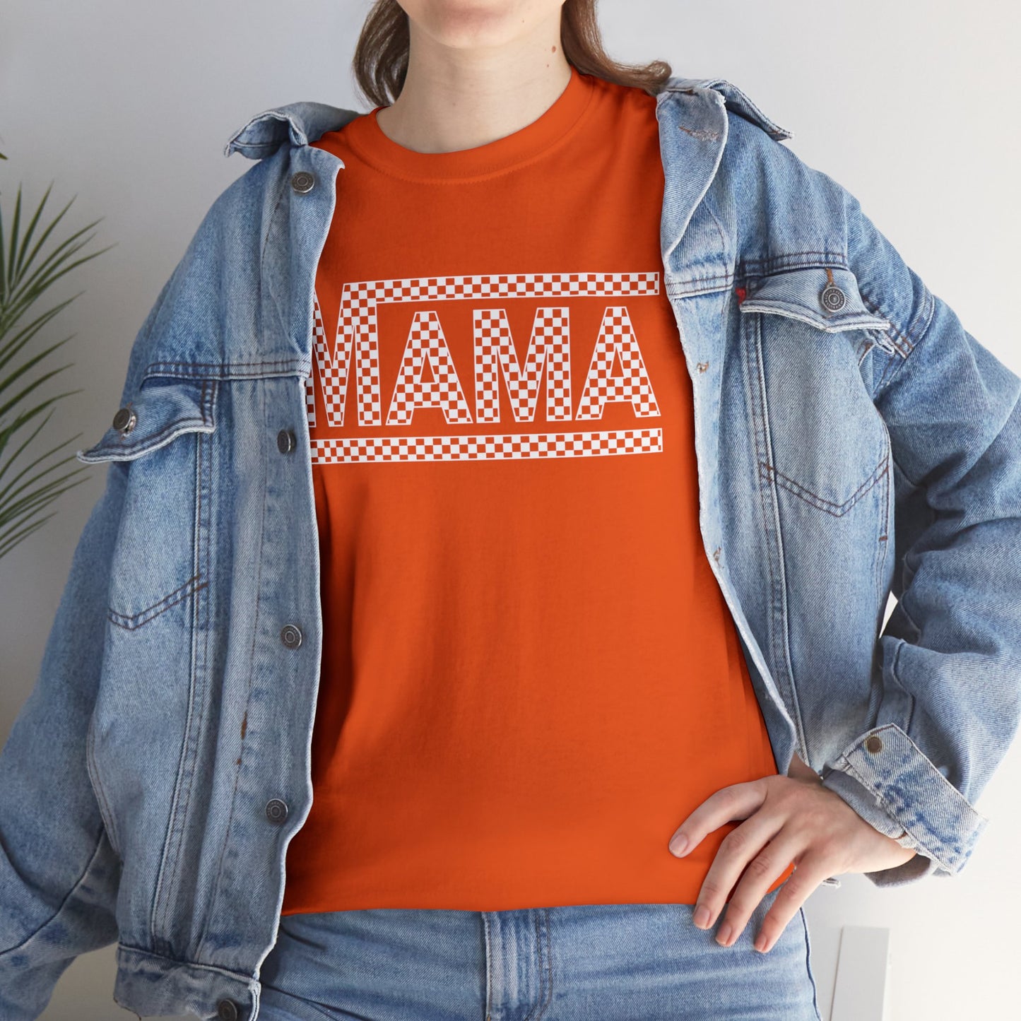 MAMA CHECKERED t-shirt Heavy Cotton