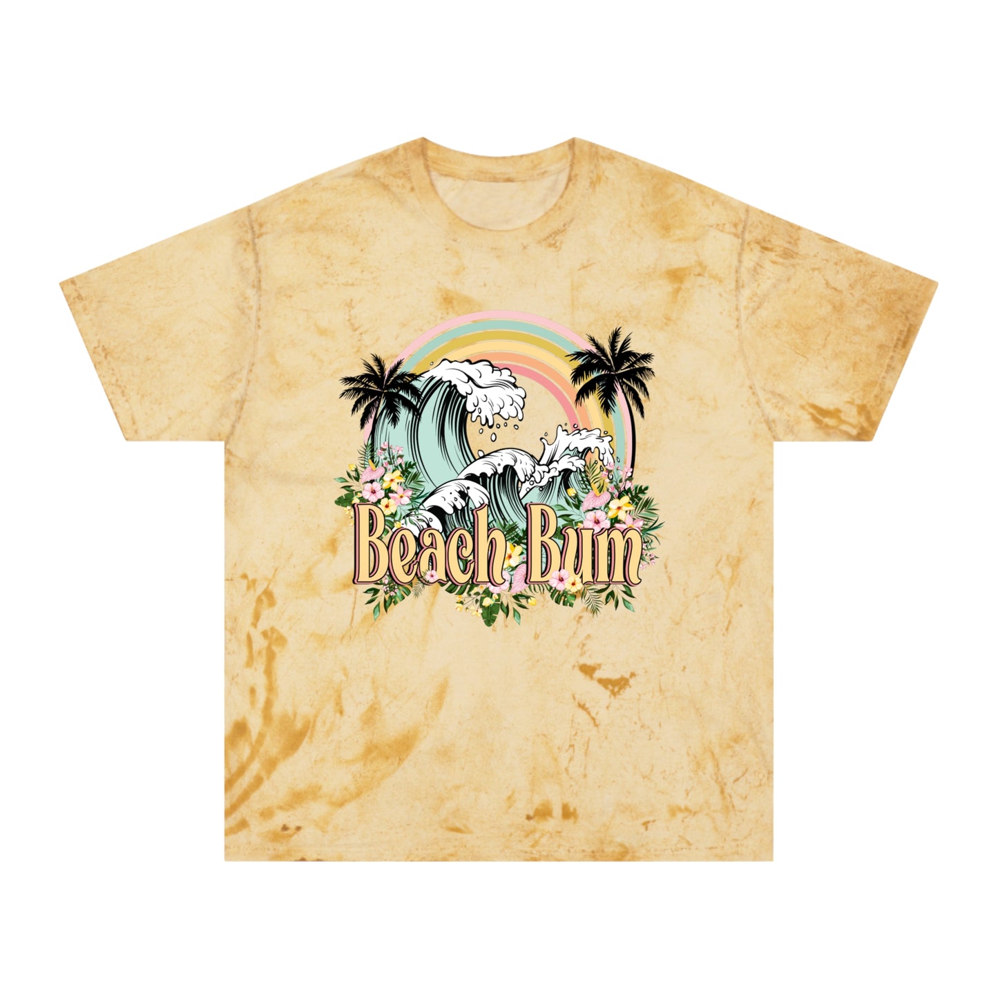 BEACH BUM tie dye shirt TEE t-shirt