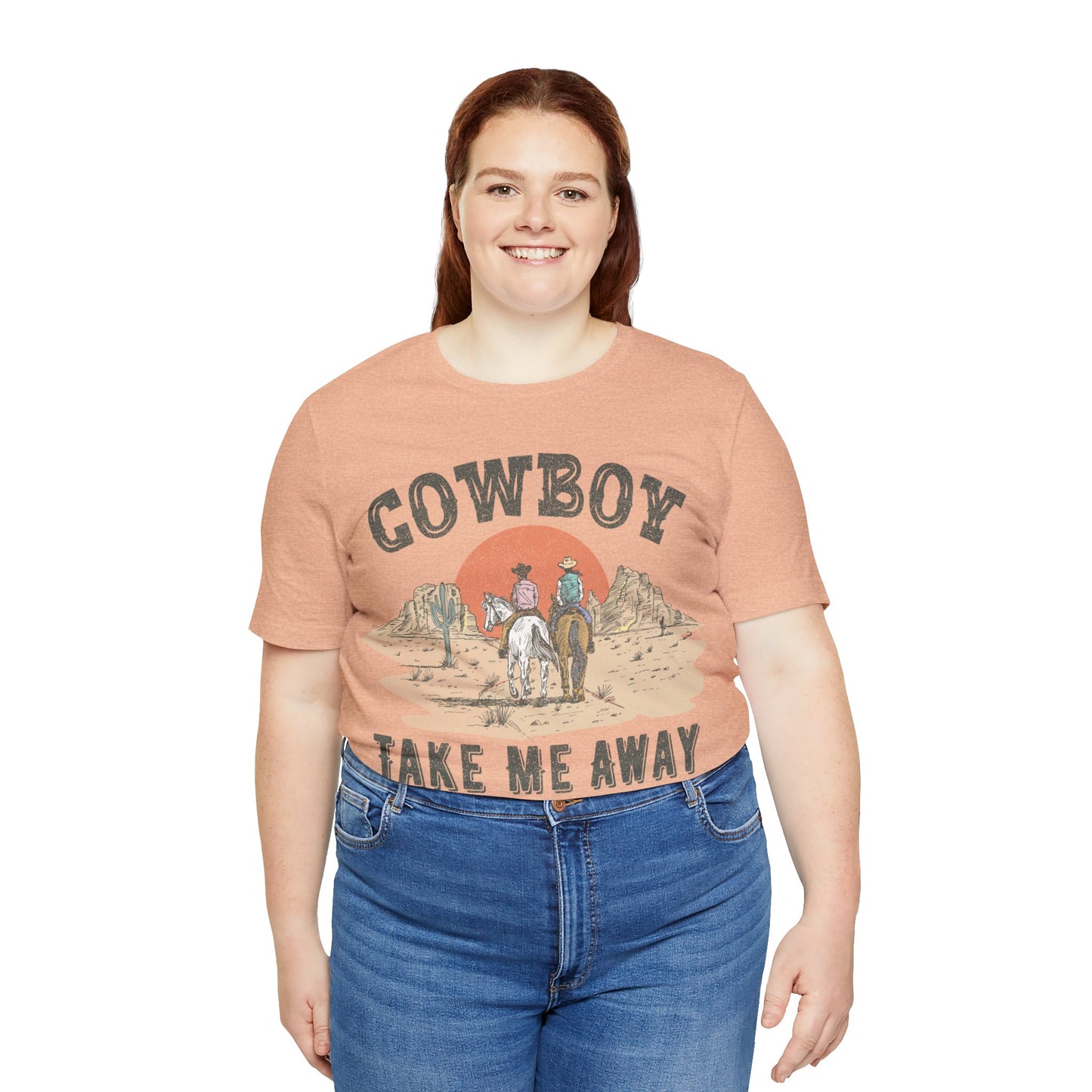 COWBOY desert horse COWGIRL Unisex Jersey Short Sleeve Tee t-shirt tshirt