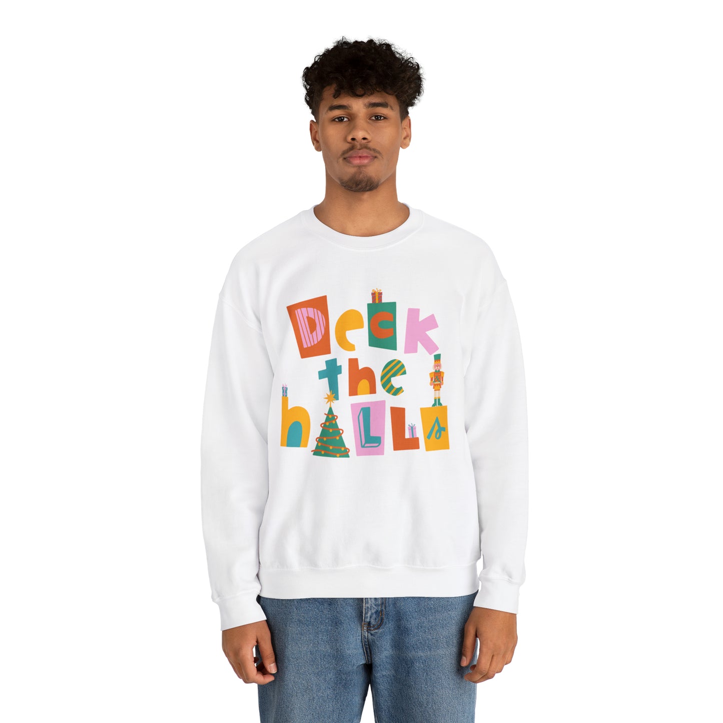 Deck the halls with the very merry Christmas nutcracker crewneck Sweatshirt