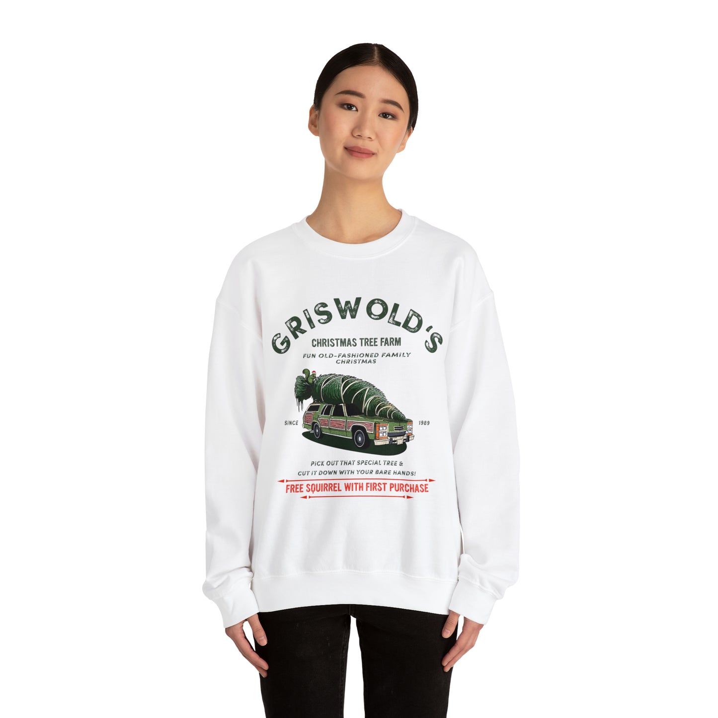 CHRISTMAS TREE FARM Griswold's funny Unisex Heavy Blend™ Crewneck Sweatshirt