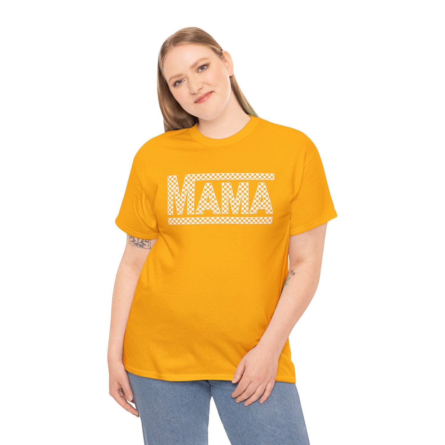 MAMA CHECKERED t-shirt Heavy Cotton