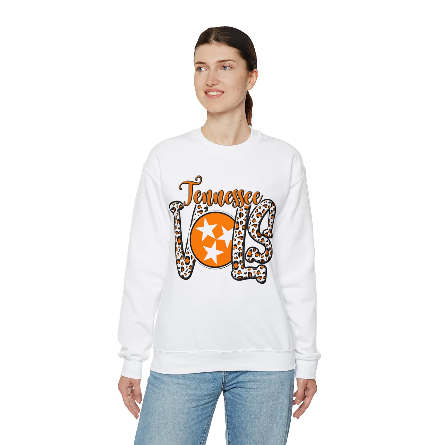 Tennessee Volunteers Leopard Crewneck Sweatshirt