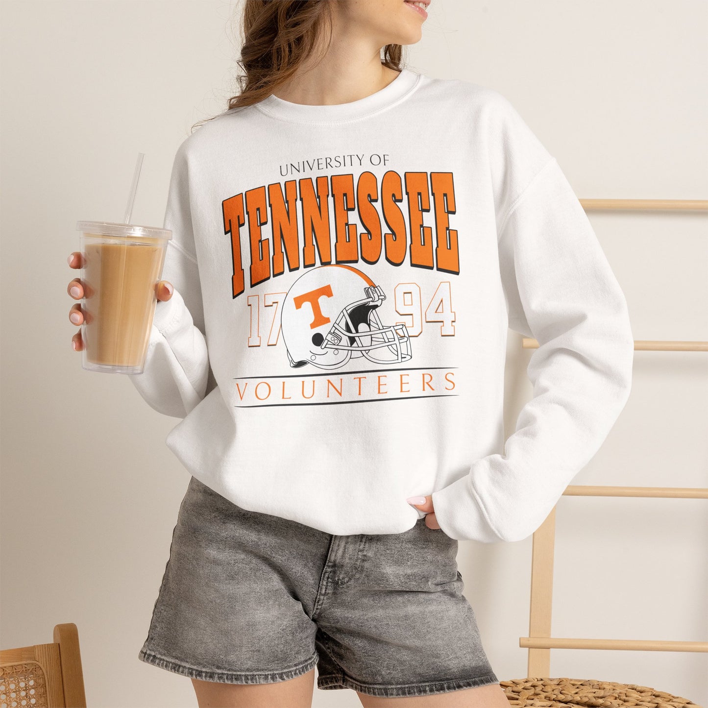 Tennessee Vintage Crewneck Sweatshirt — University Volunteers Football Pullover