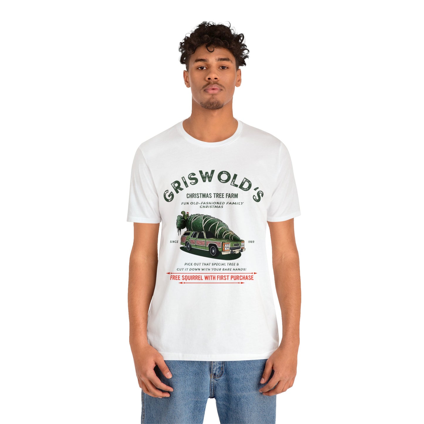 CHRISTMAS TREE FARM Griswold's Unisex Jersey Short Sleeve Tee t-shirt