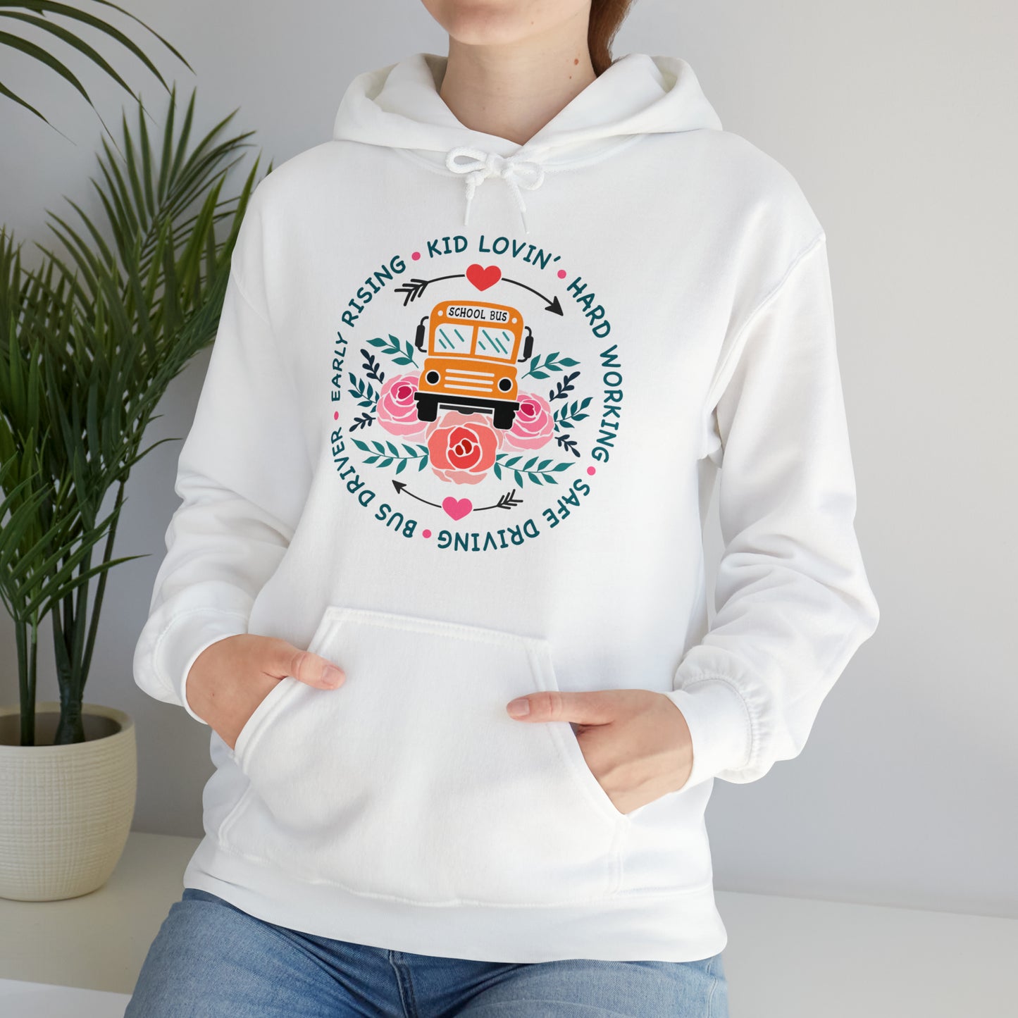 SCHOOL BUS DRIVER  hoodie Unisex Heavy Blend™ Hooded Sweatshirt