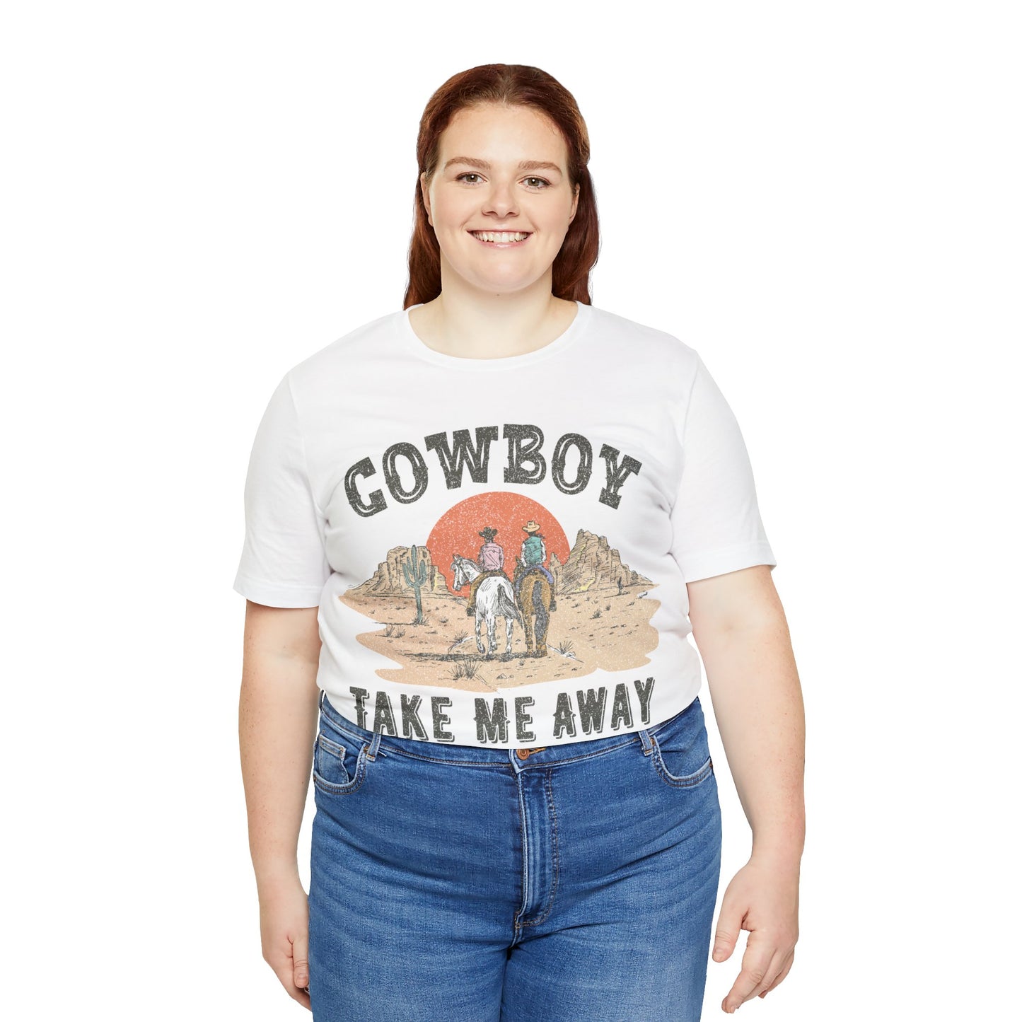 COWBOY desert horse COWGIRL Unisex Jersey Short Sleeve Tee t-shirt tshirt