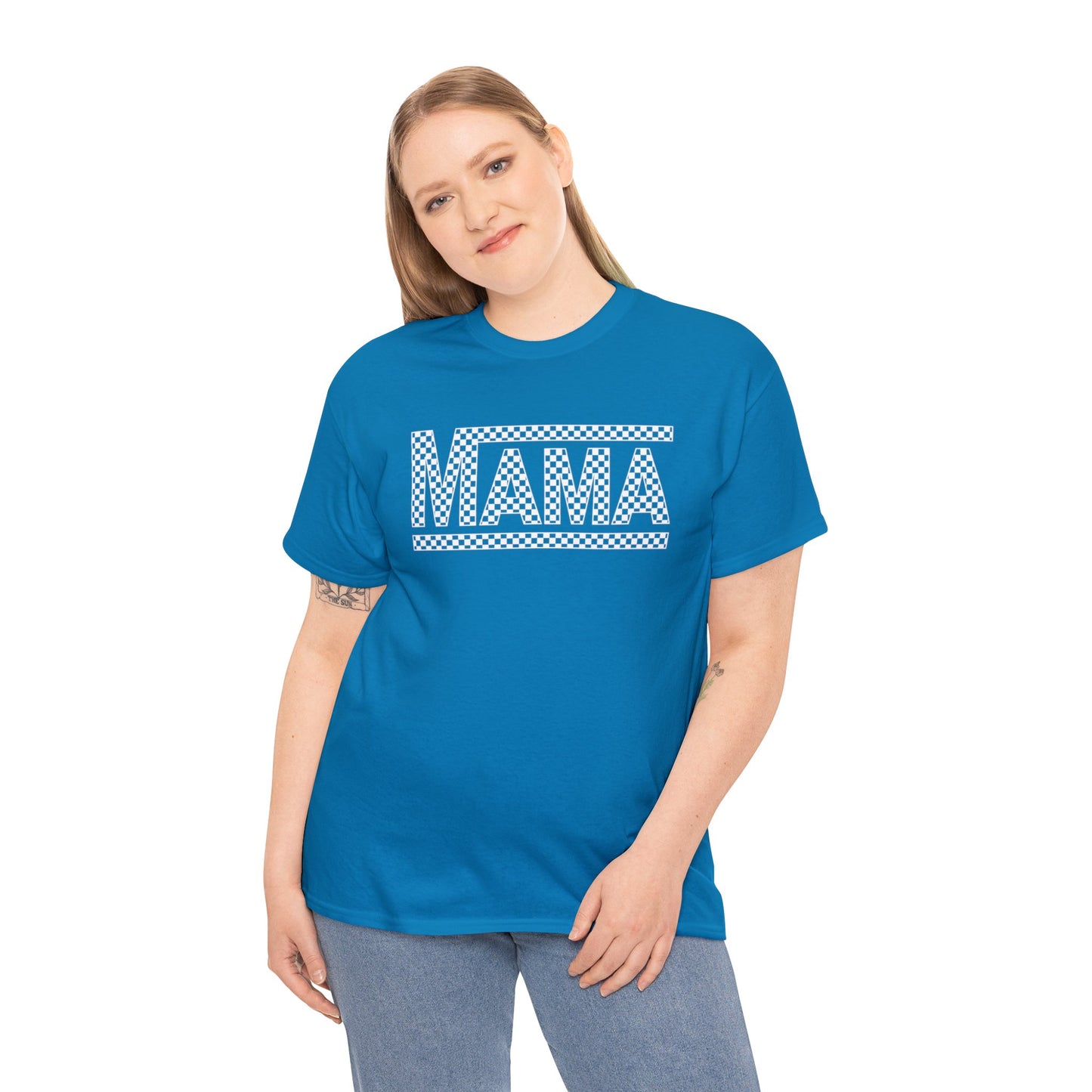 MAMA CHECKERED t-shirt Heavy Cotton