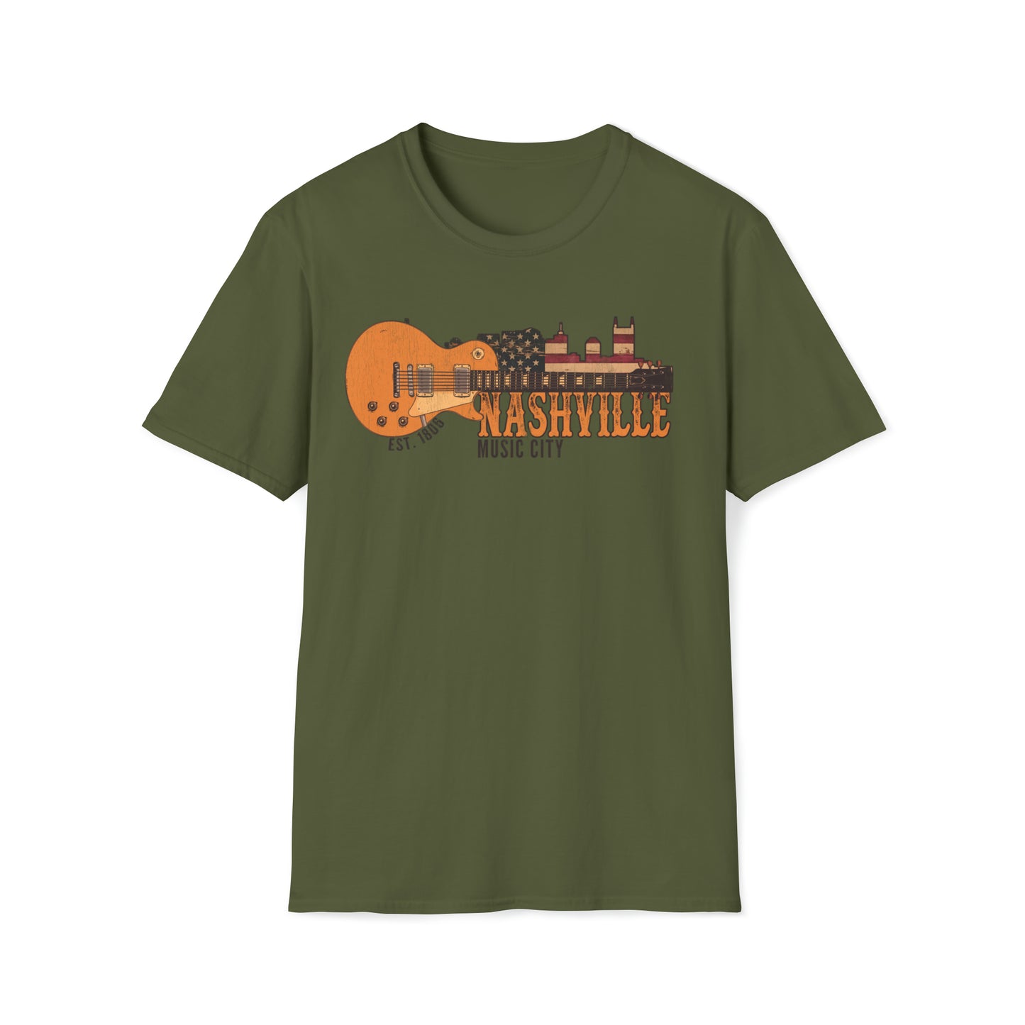 NASHVILLE  MUSIC CITY Tennessee Unisex Softstyle T-Shirt