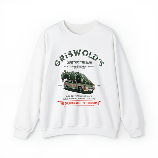 CHRISTMAS TREE FARM Griswold's funny Unisex Heavy Blend™ Crewneck Sweatshirt