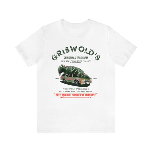 CHRISTMAS TREE FARM Griswold's Unisex Jersey Short Sleeve Tee t-shirt