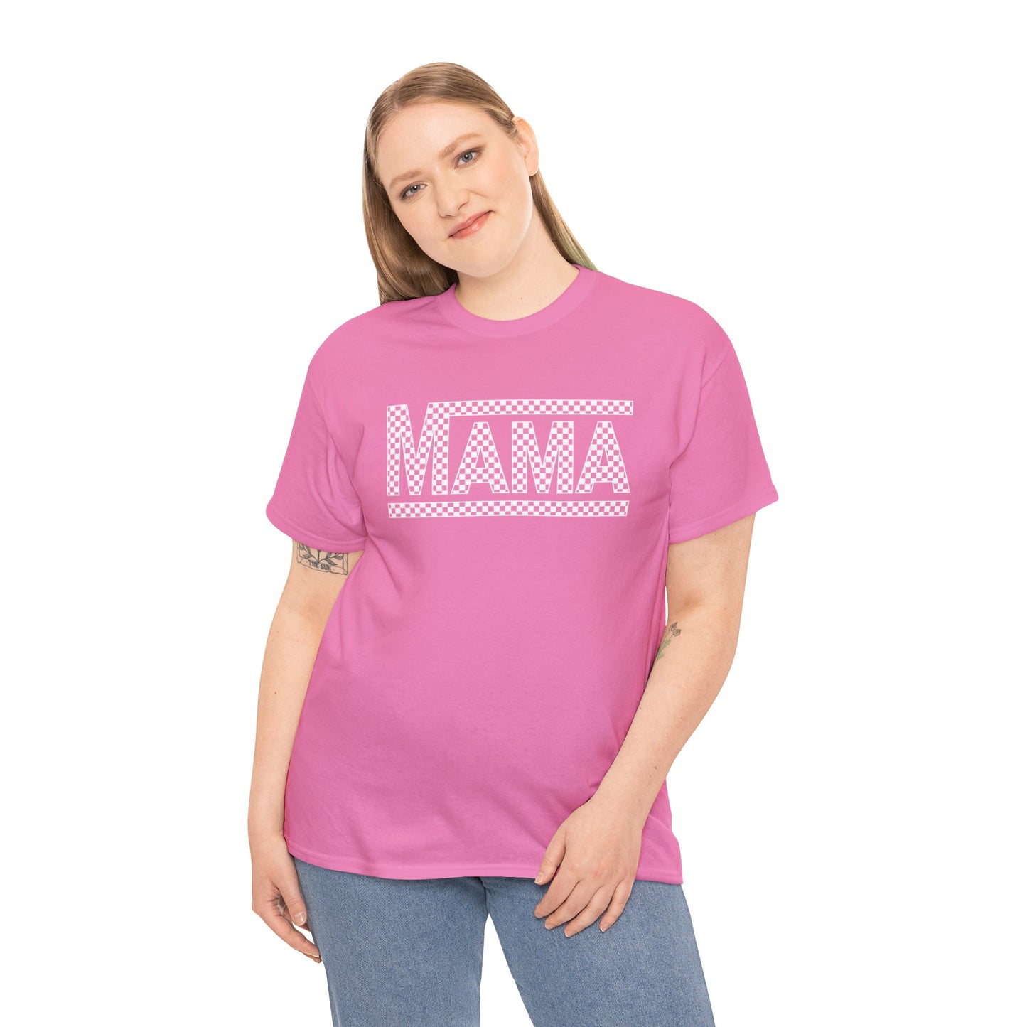 MAMA CHECKERED t-shirt Heavy Cotton