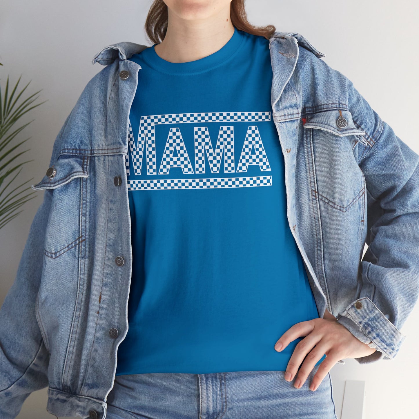 MAMA CHECKERED t-shirt Heavy Cotton