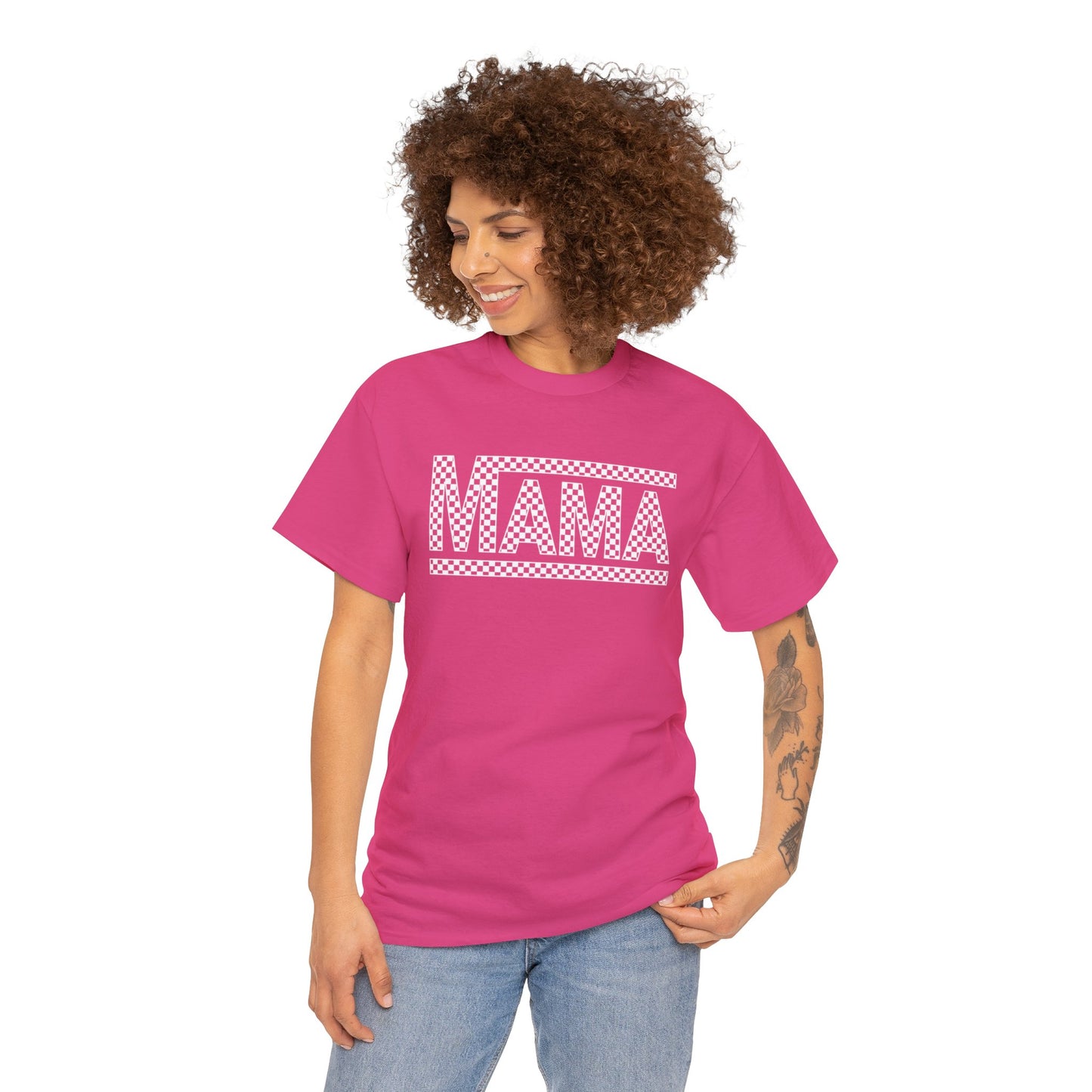 MAMA CHECKERED t-shirt Heavy Cotton