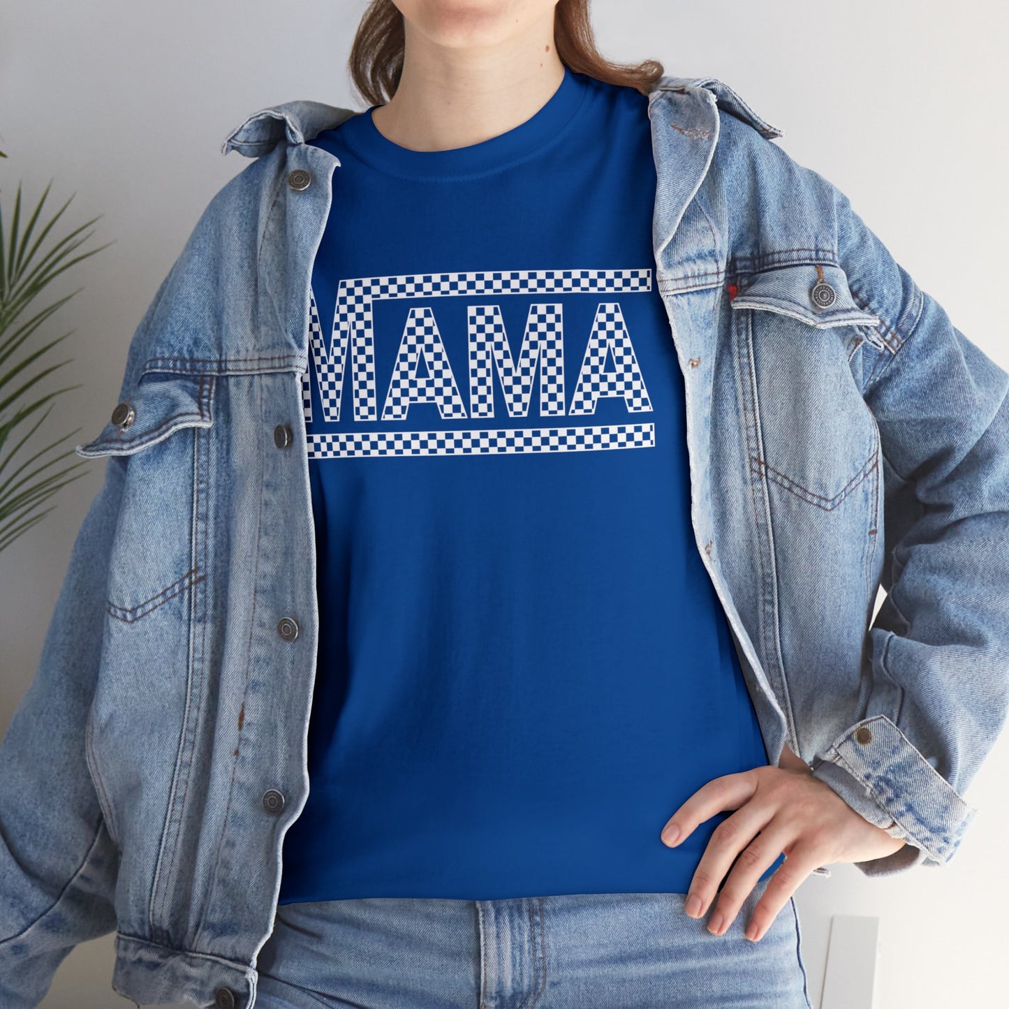 MAMA CHECKERED t-shirt Heavy Cotton