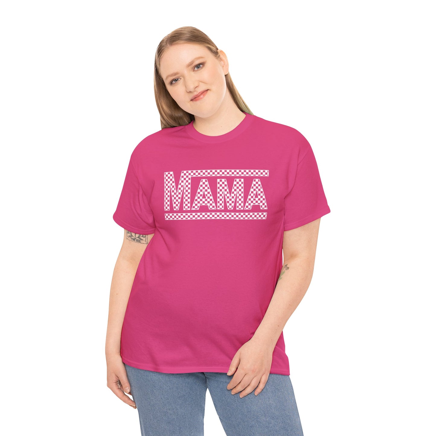 MAMA CHECKERED t-shirt Heavy Cotton