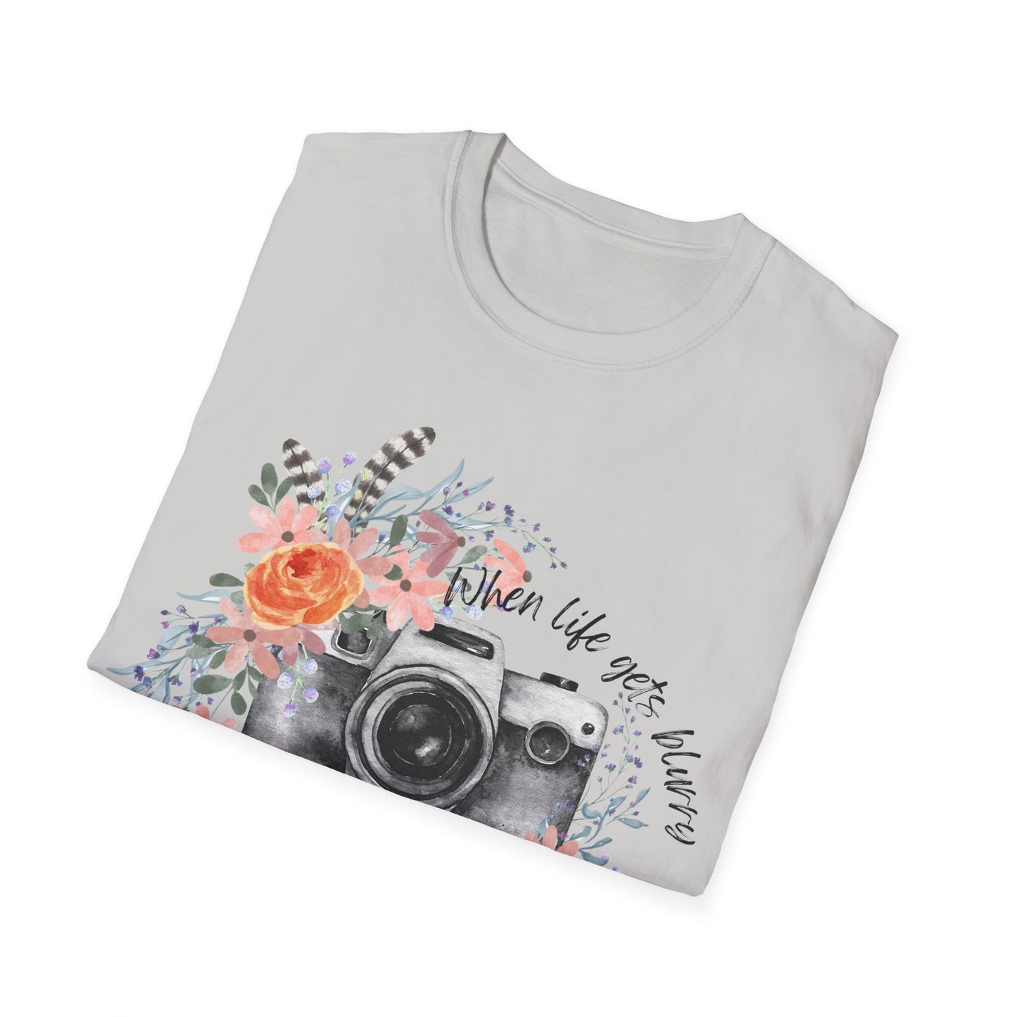 photography camera tee inspirational Unisex Softstyle T-Shirt