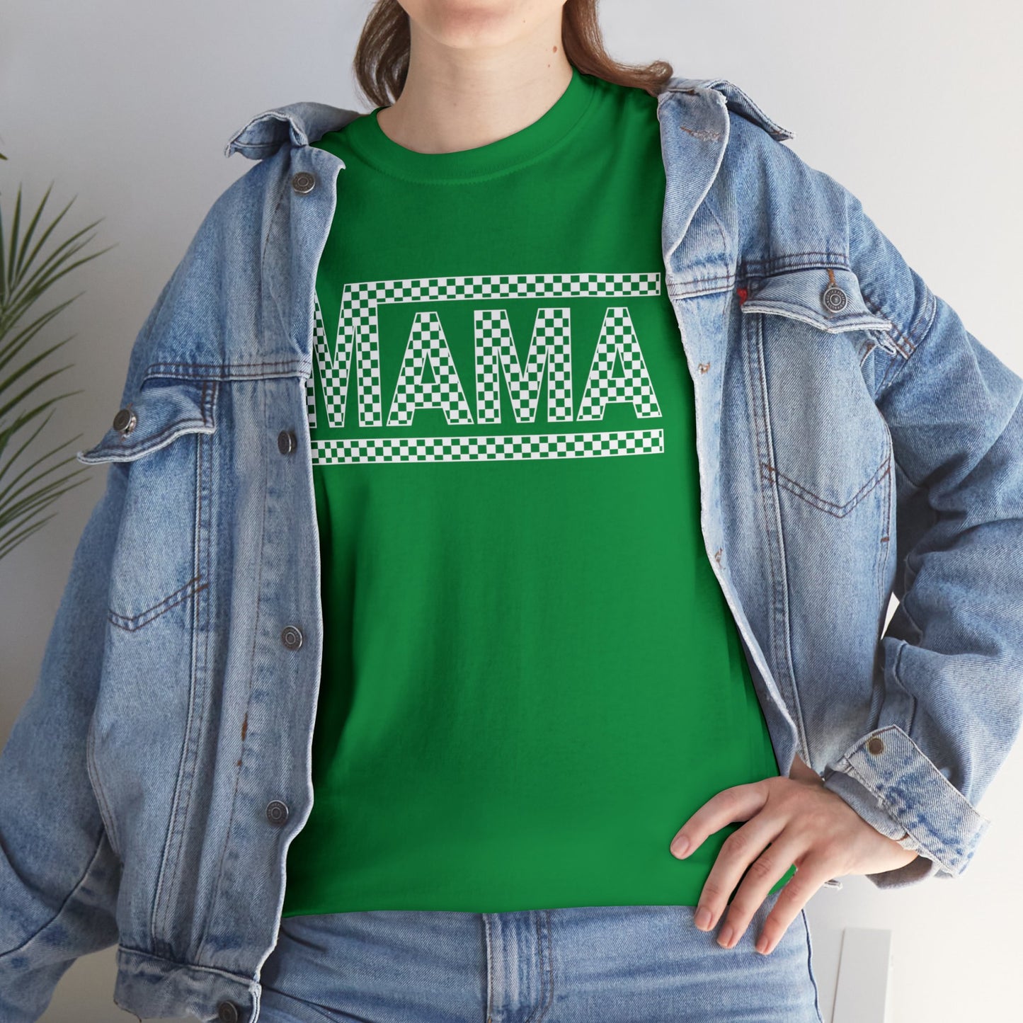 MAMA CHECKERED t-shirt Heavy Cotton