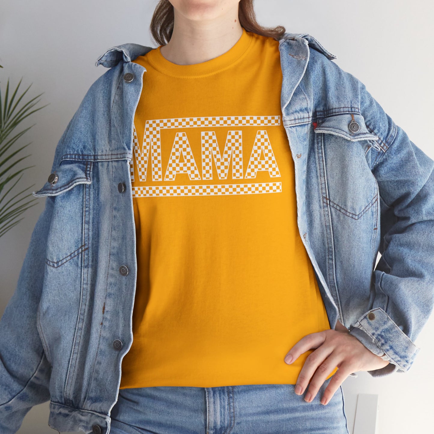 MAMA CHECKERED t-shirt Heavy Cotton