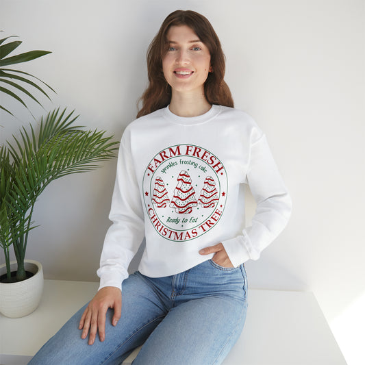 CHRISTMAS TREE CAKE Crewneck Sweatshirt