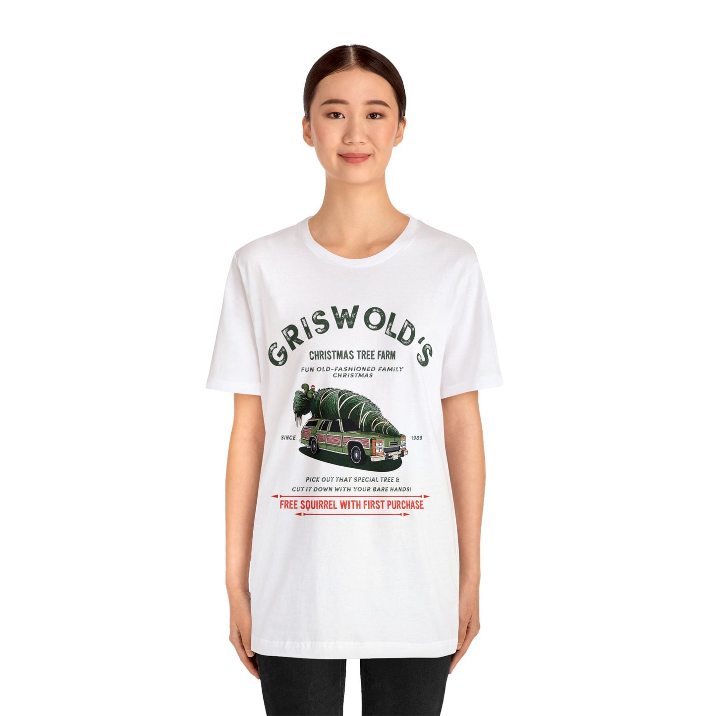 CHRISTMAS TREE FARM Griswold's Unisex Jersey Short Sleeve Tee t-shirt