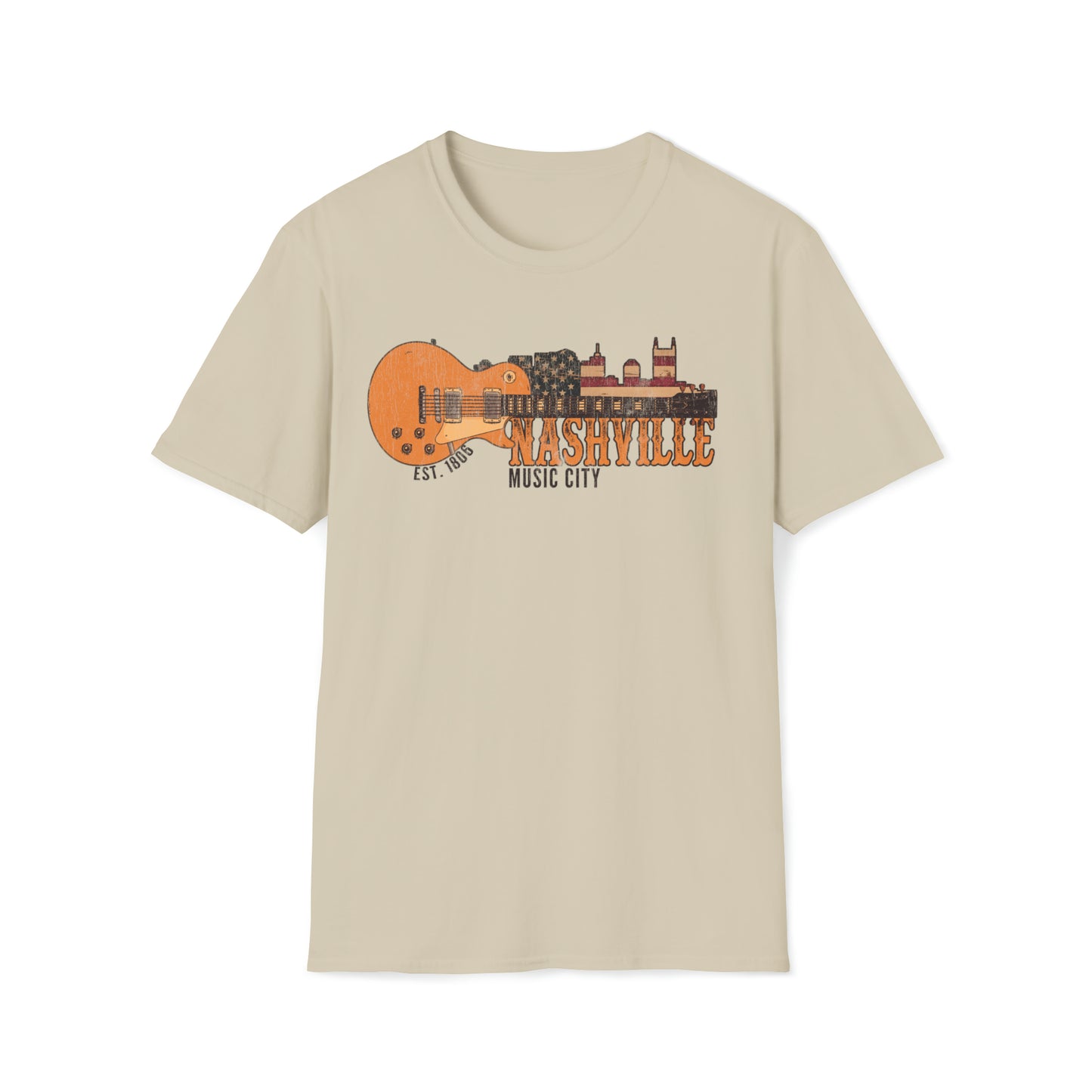 NASHVILLE  MUSIC CITY Tennessee Unisex Softstyle T-Shirt