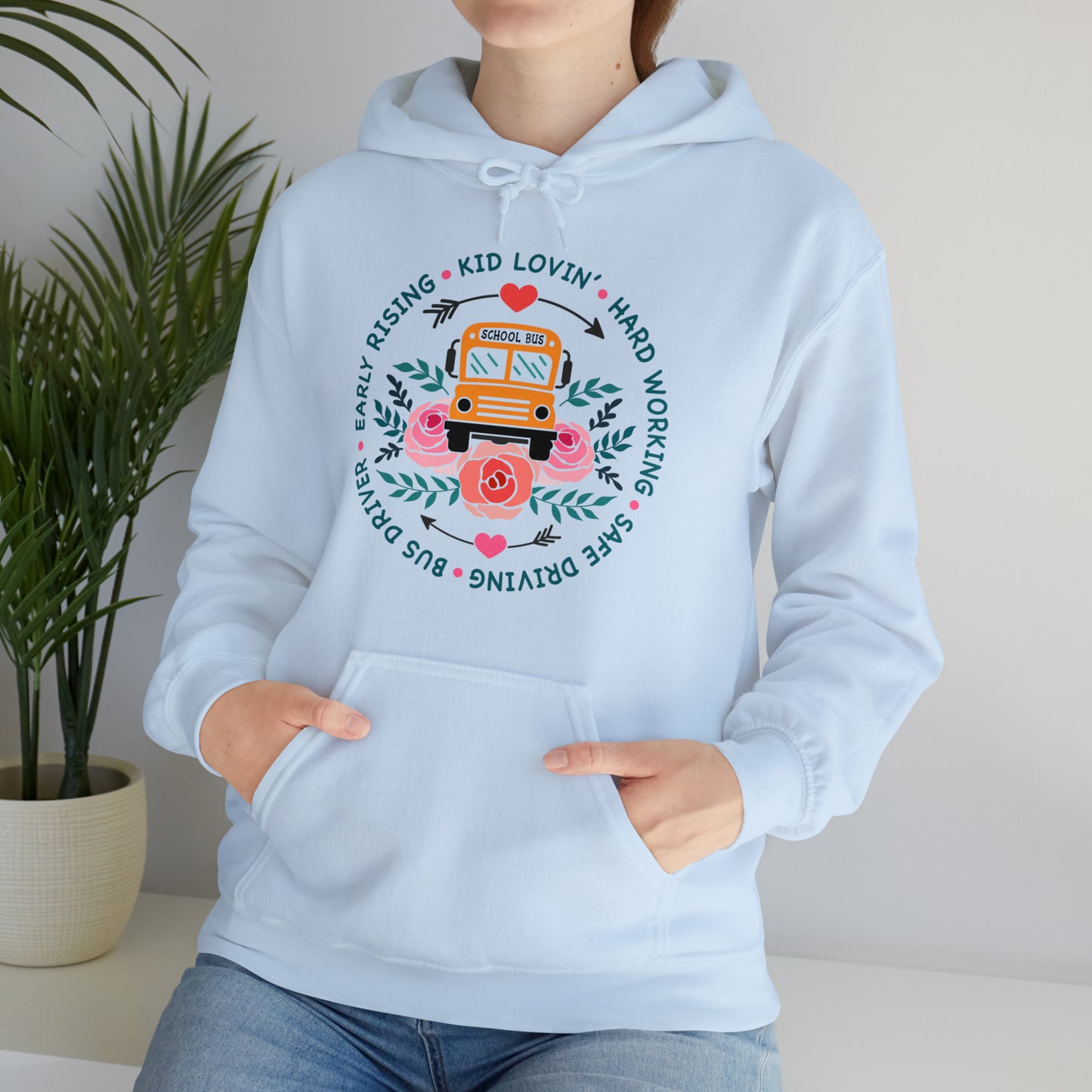 SCHOOL BUS DRIVER  hoodie Unisex Heavy Blend™ Hooded Sweatshirt