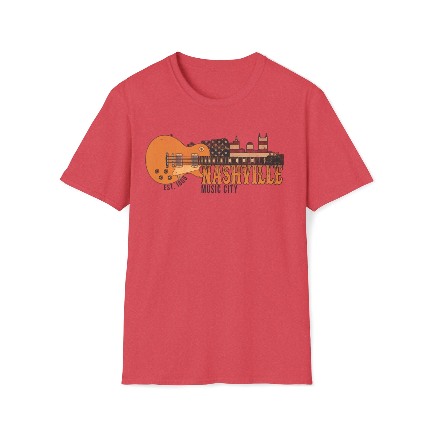 NASHVILLE  MUSIC CITY Tennessee Unisex Softstyle T-Shirt