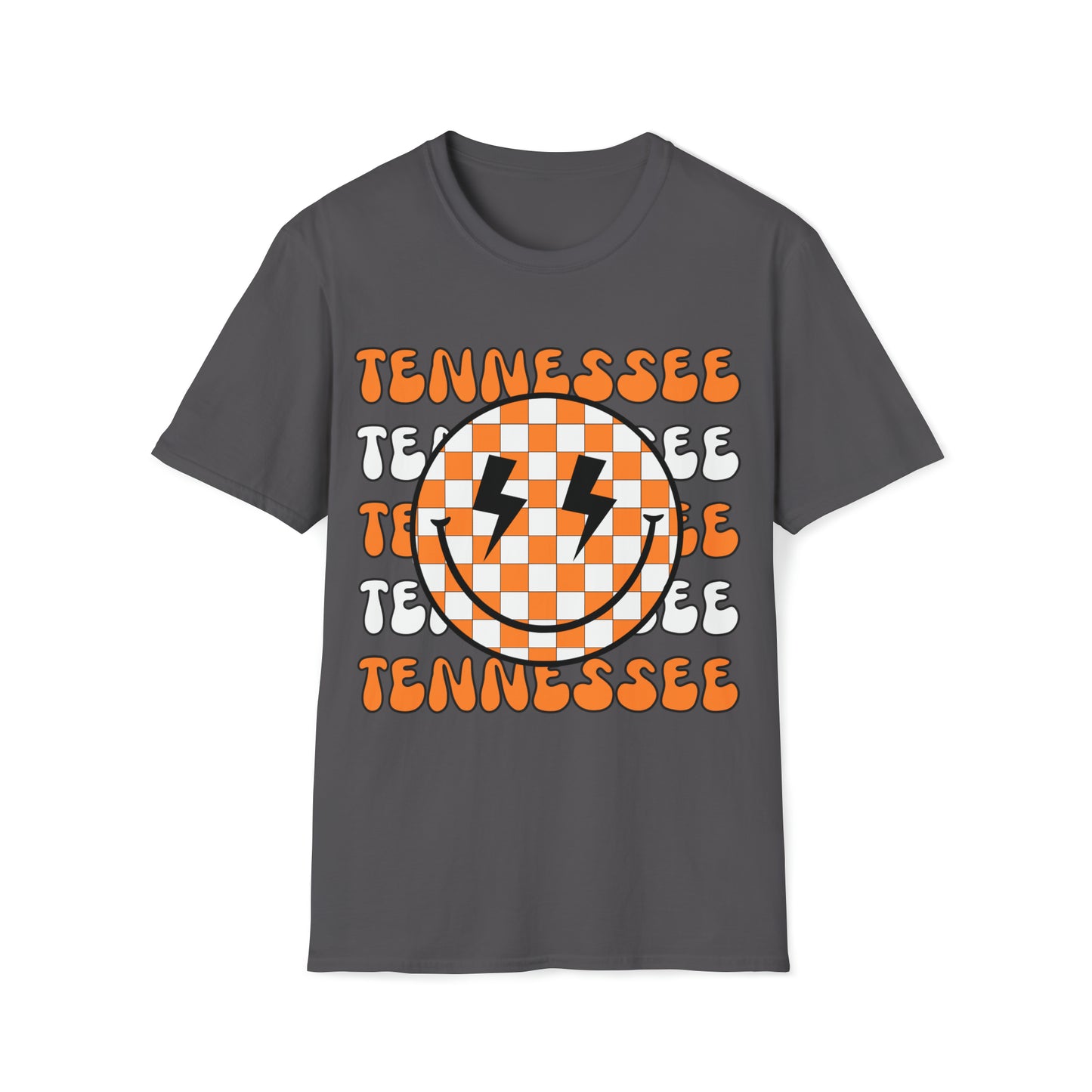 TENNESSEE RETRO CHECKERED smiley face tee Unisex Softstyle T-Shirt