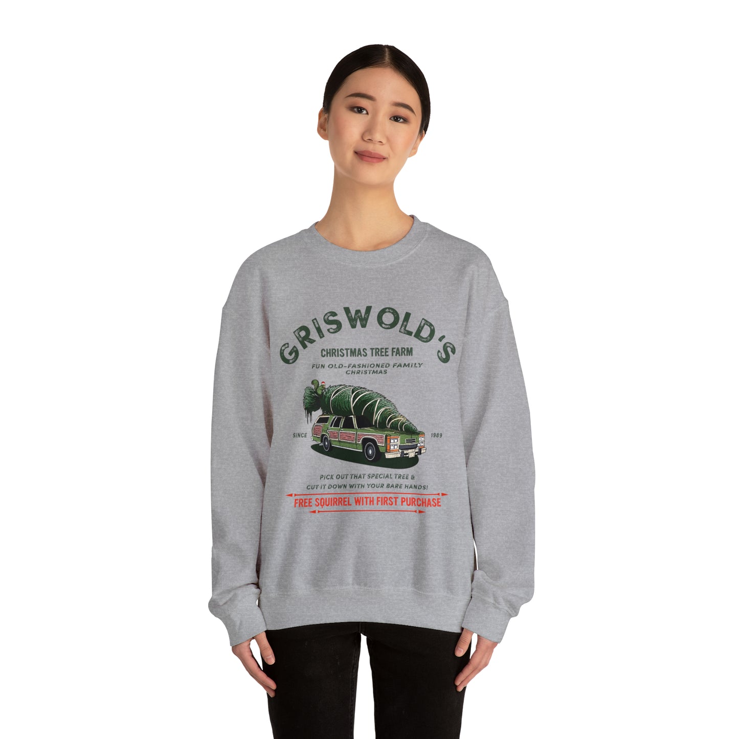 CHRISTMAS TREE FARM Griswold's funny Unisex Heavy Blend™ Crewneck Sweatshirt