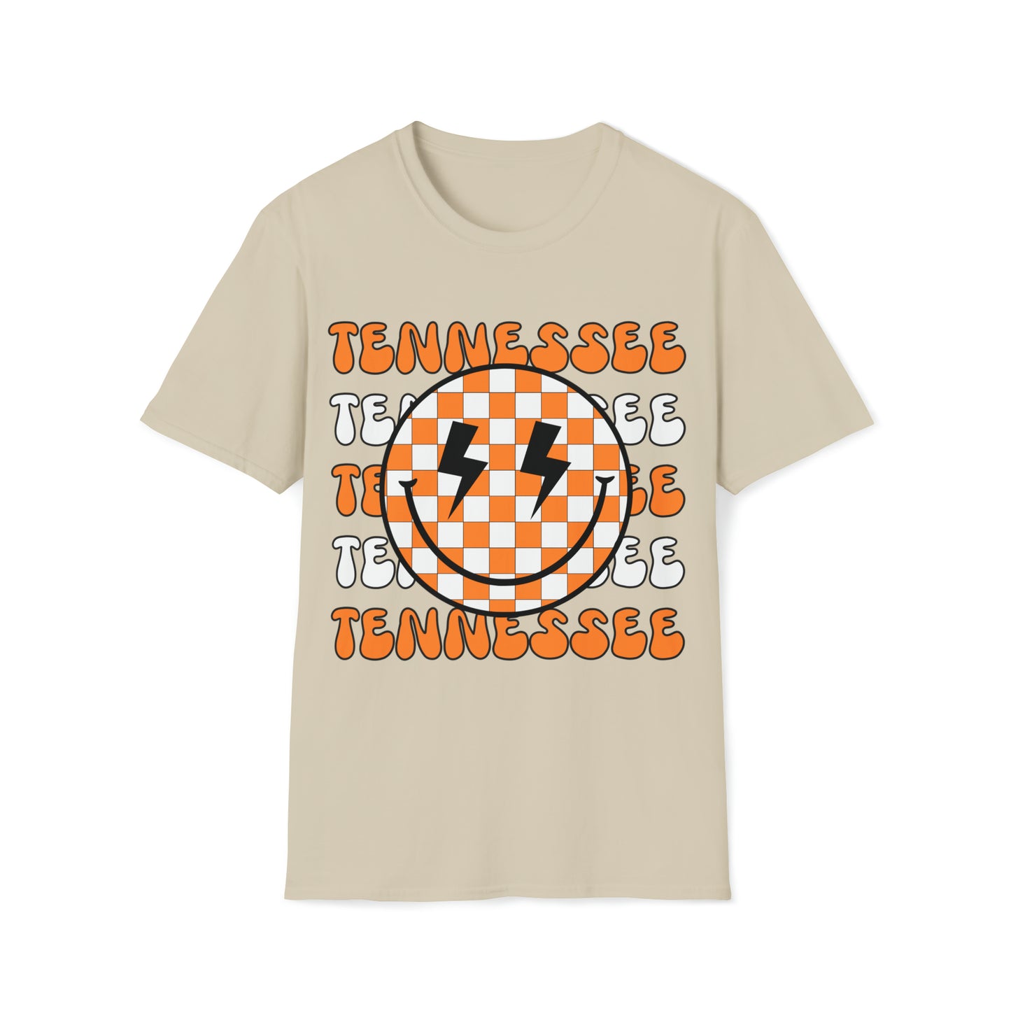 TENNESSEE RETRO CHECKERED smiley face tee Unisex Softstyle T-Shirt