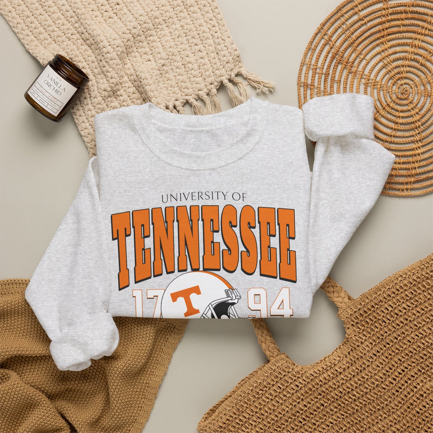 Tennessee Vintage Crewneck Sweatshirt — University Volunteers Football Pullover