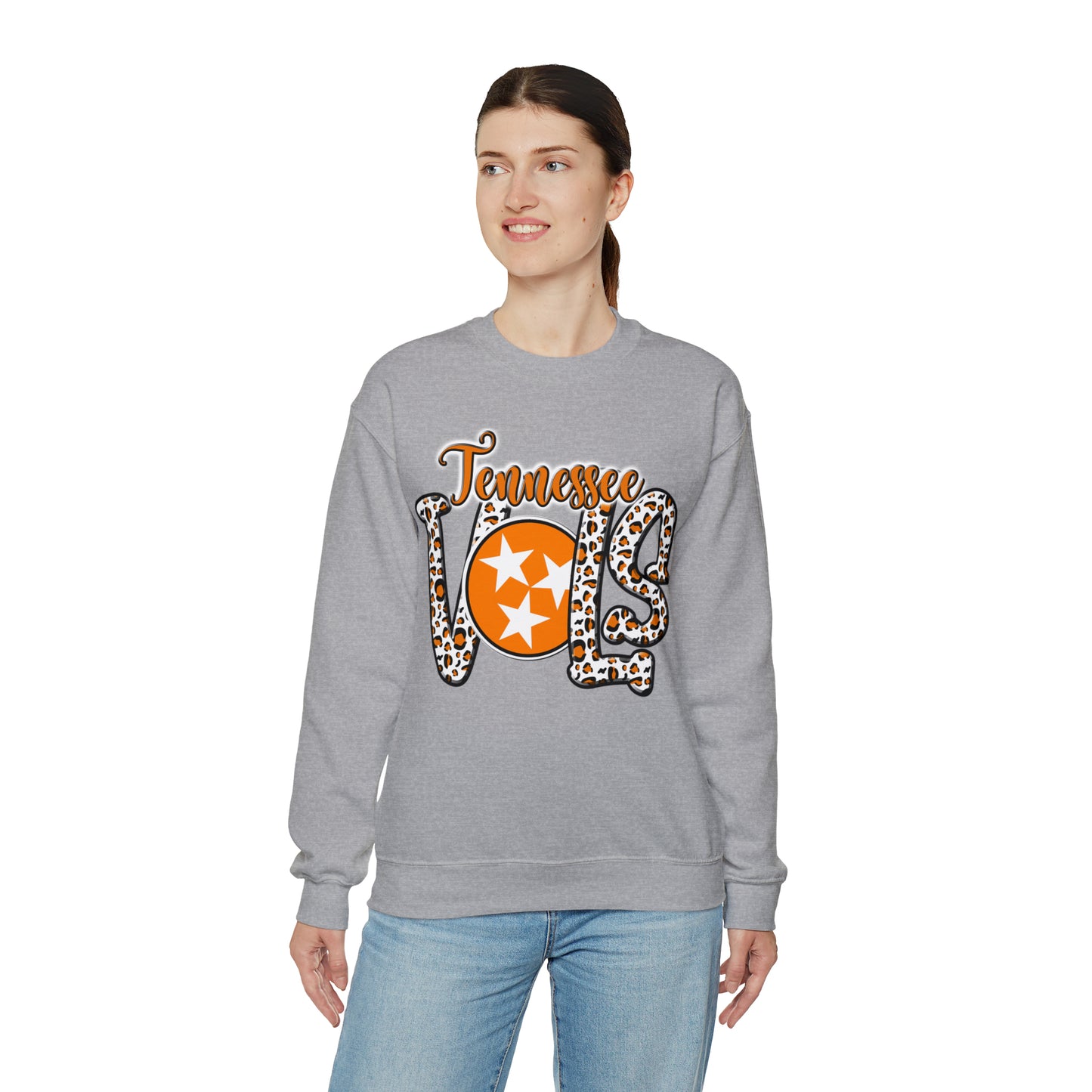 Tennessee Volunteers Leopard Crewneck Sweatshirt