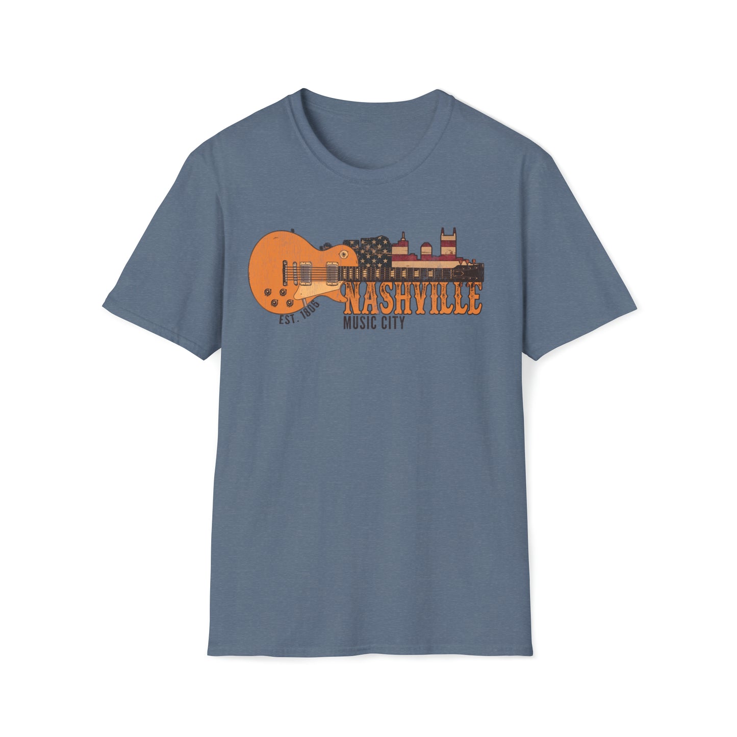 NASHVILLE  MUSIC CITY Tennessee Unisex Softstyle T-Shirt