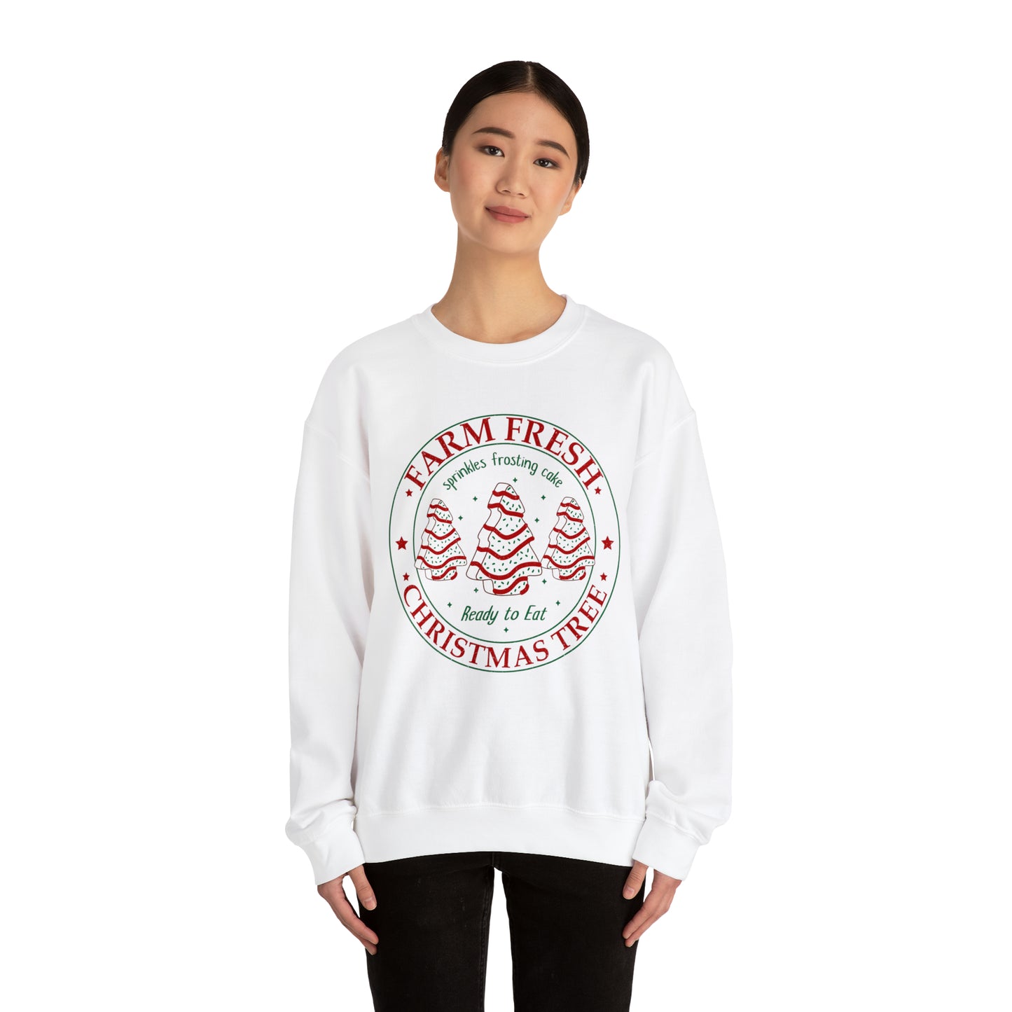 CHRISTMAS TREE CAKE Crewneck Sweatshirt