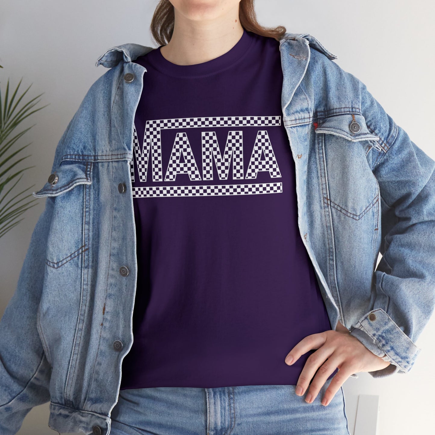 MAMA CHECKERED t-shirt Heavy Cotton