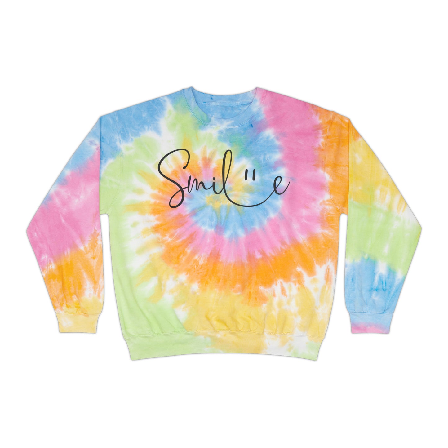 SMILEY FACE SMILE happy Unisex Tie-Dye Sweatshirt