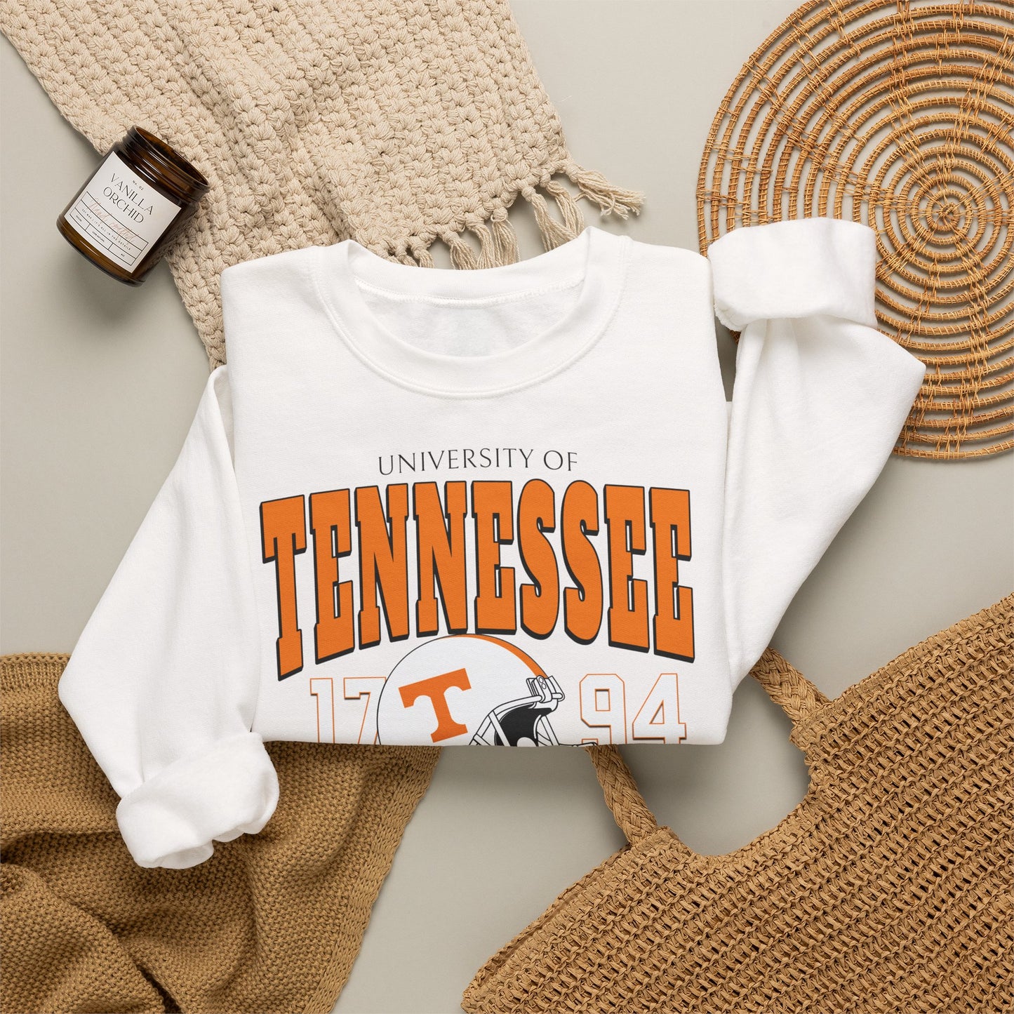 Tennessee Vintage Crewneck Sweatshirt — University Volunteers Football Pullover