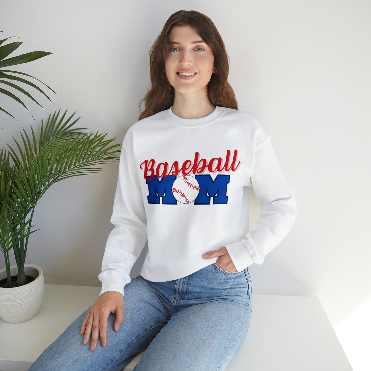 BASEBALL MOM T-BALL Crewneck sweatshirt