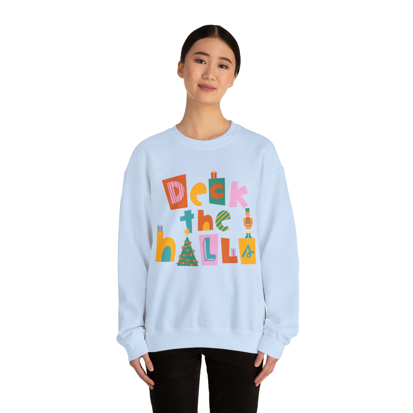 Deck the halls with the very merry Christmas nutcracker crewneck Sweatshirt