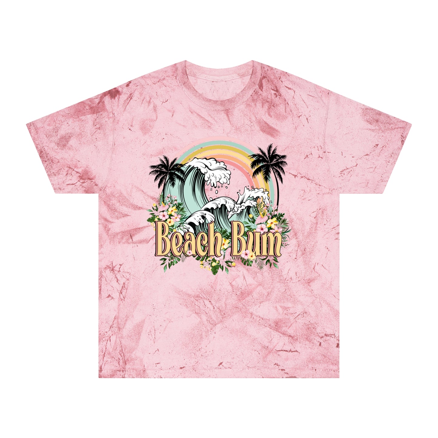 BEACH BUM tie dye shirt TEE t-shirt