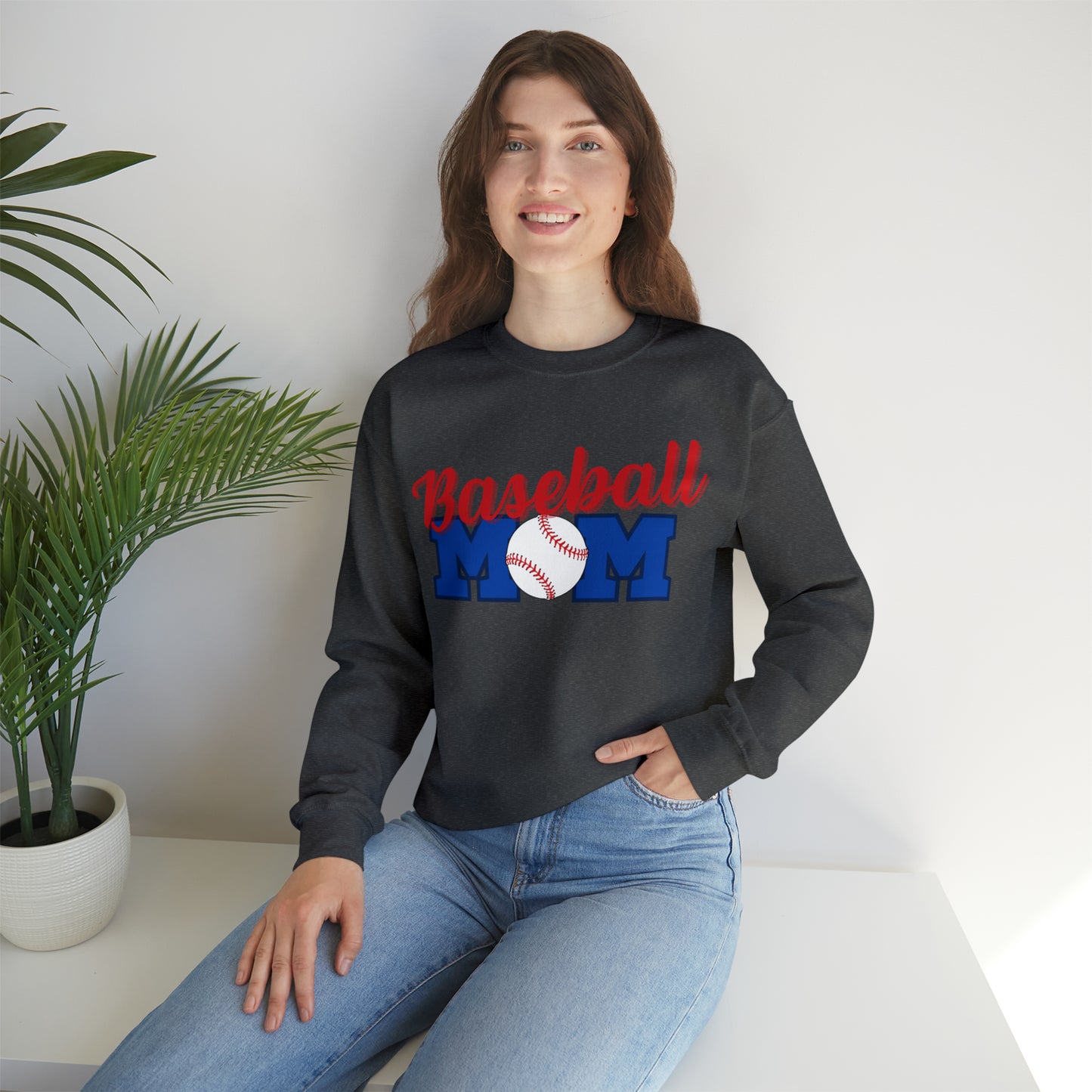 BASEBALL MOM T-BALL Crewneck sweatshirt